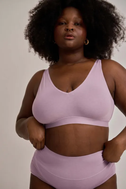 The Refined UltimateS Lounge Bra - Pink Dreams made by Universal Standard