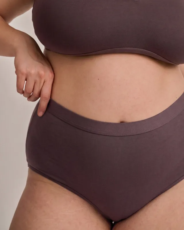 UltimateS High Rise Brief - Cassis made by Universal Standard
