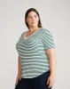 V Rex - Bone/Botanic Stripe sold by Universal Standard