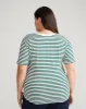 V Rex - Bone/Botanic Stripe sold by Universal Standard