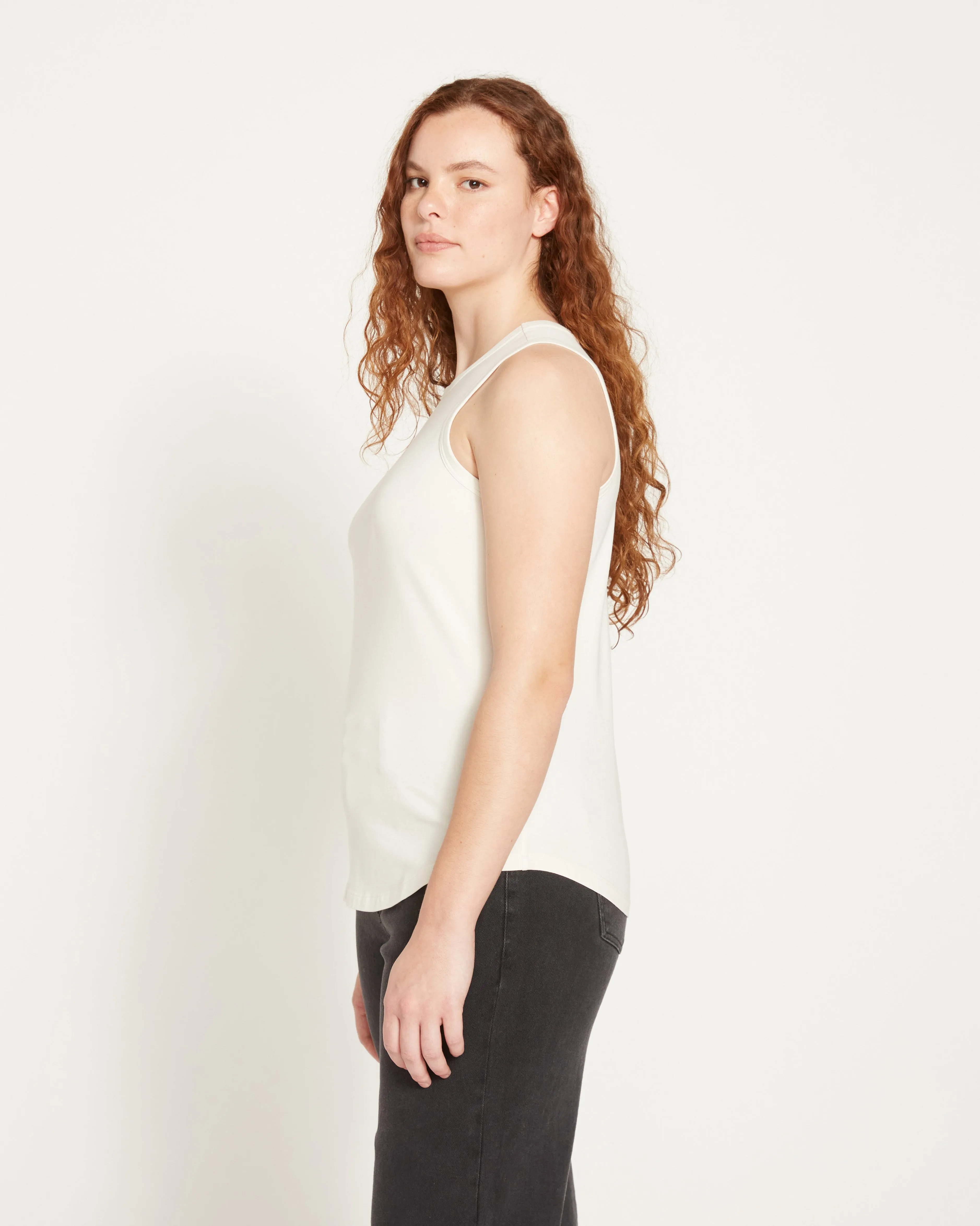 Cai High Neck Tank - White sold by Universal Standard product image thumbnail 3