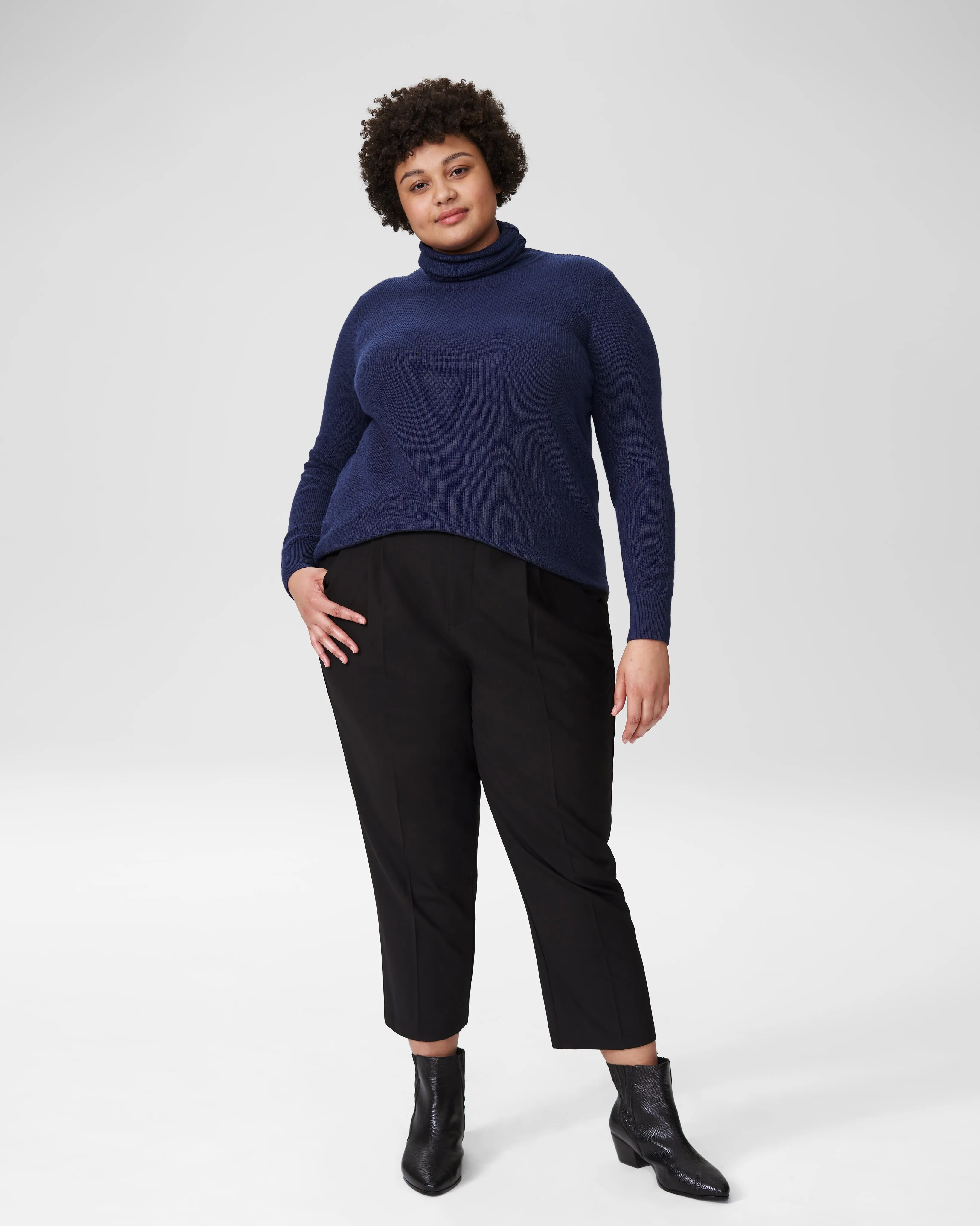 Silvia Slim Cut Cropped Trousers 25 inch - Black sold by Universal Standard product image thumbnail 5