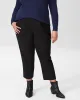 Silvia Slim Cut Cropped Trousers 25 inch - Black sold by Universal Standard