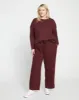 Classic Light Terry Sweatpants - Black Cherry sold by Universal Standard
