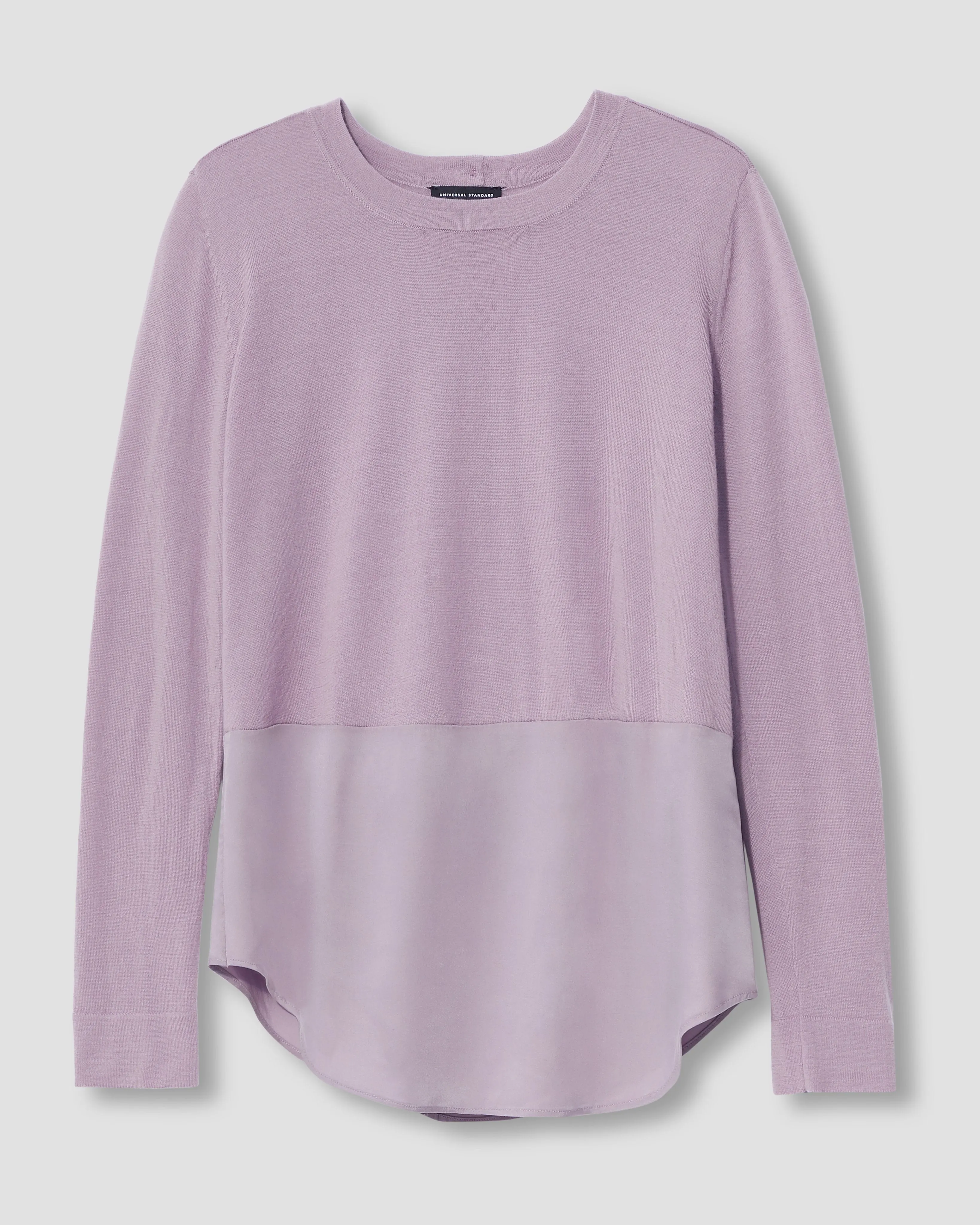 Dalia Mixed Media Sweater - Orchid sold by Universal Standard product image thumbnail 3