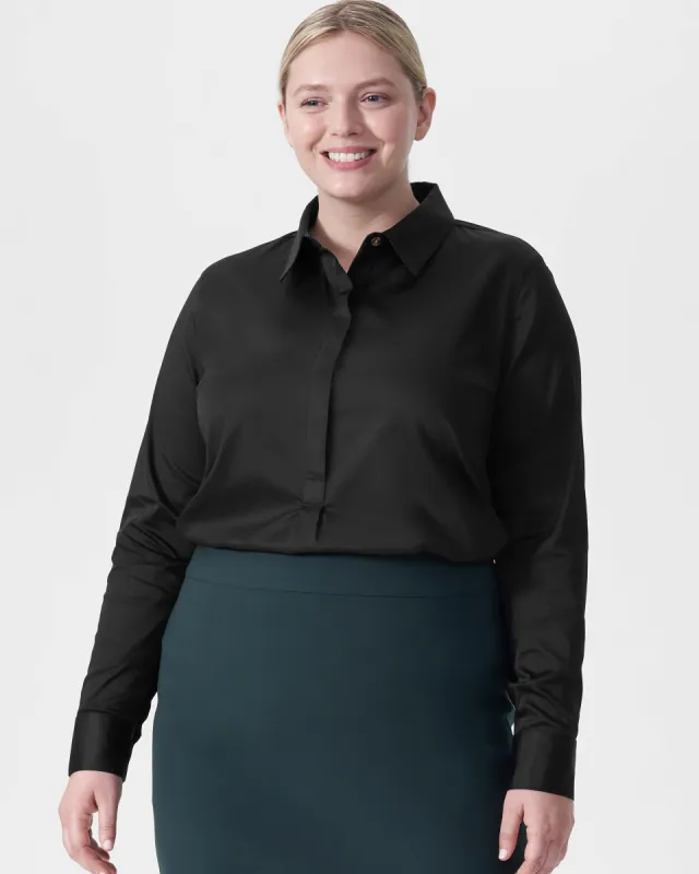 Elbe Shirt - Black sold by Universal Standard