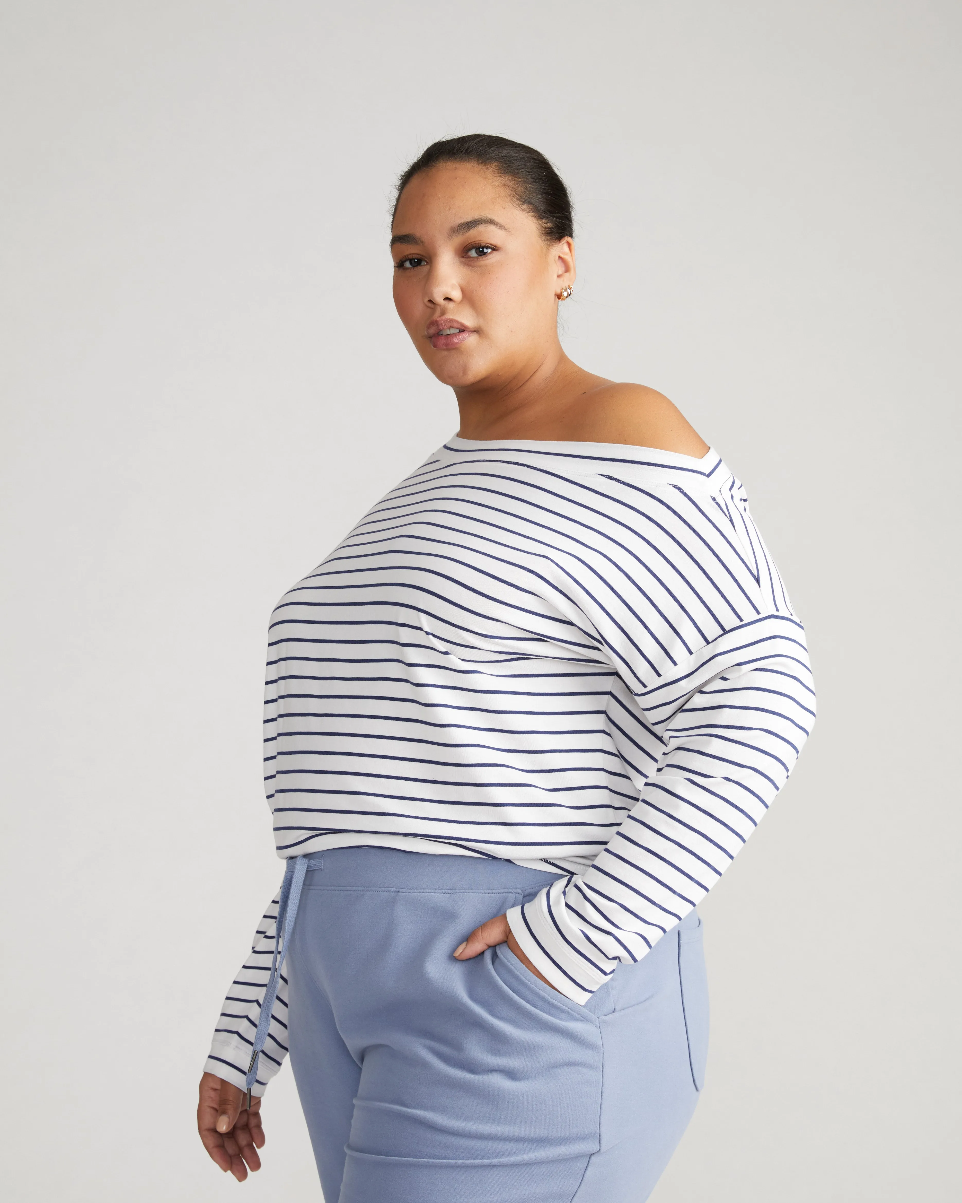 UltimateS Dolci Top - Navy/White sold by Universal Standard product image thumbnail 3