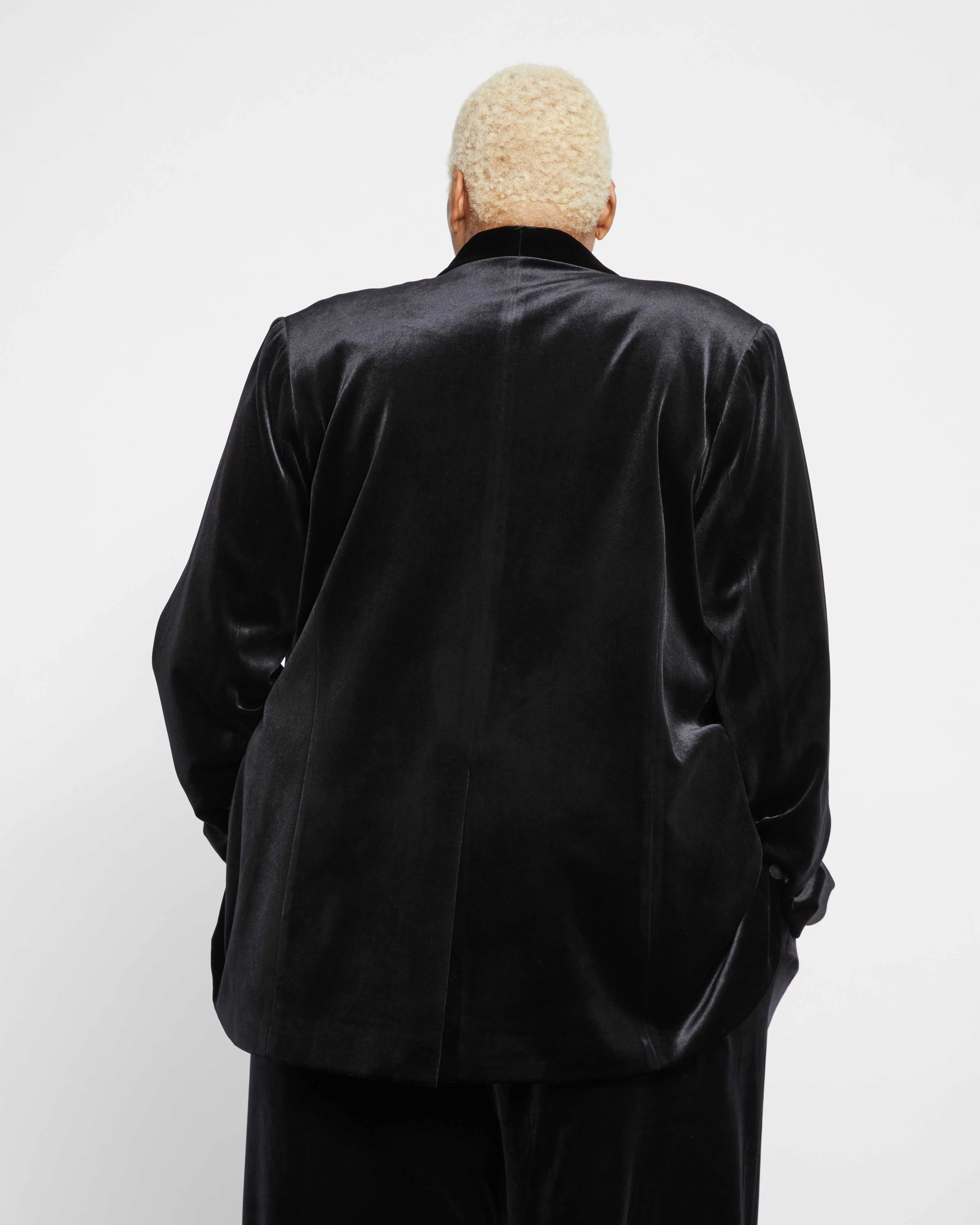 Luxe Velvet Blazer - Black sold by Universal Standard product image thumbnail 4