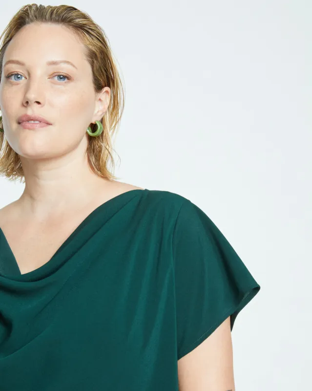 Better-Than-Silk Shell Top - Forest Green sold by Universal Standard