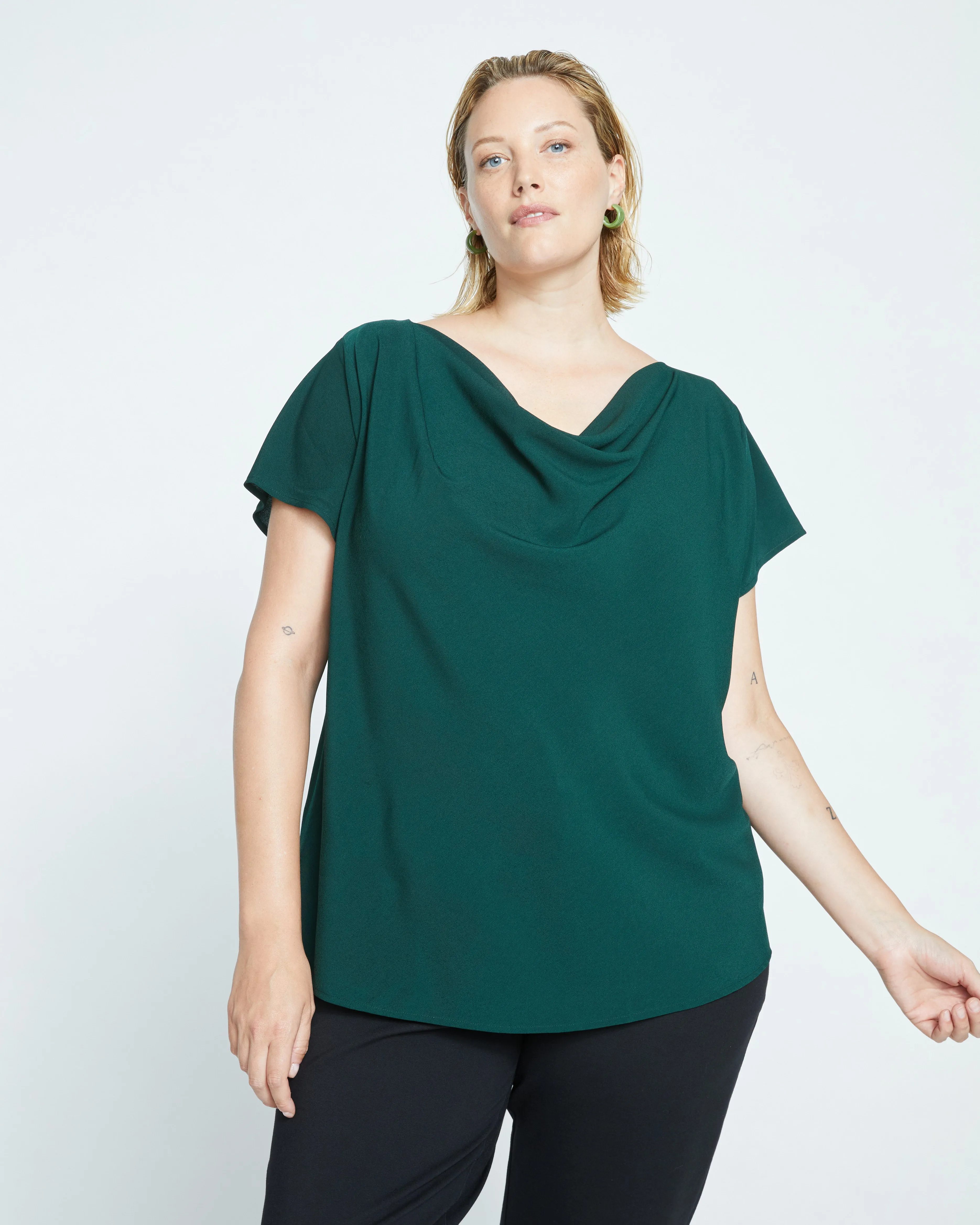 Better-Than-Silk Shell Top - Forest Green sold by Universal Standard product image thumbnail 2