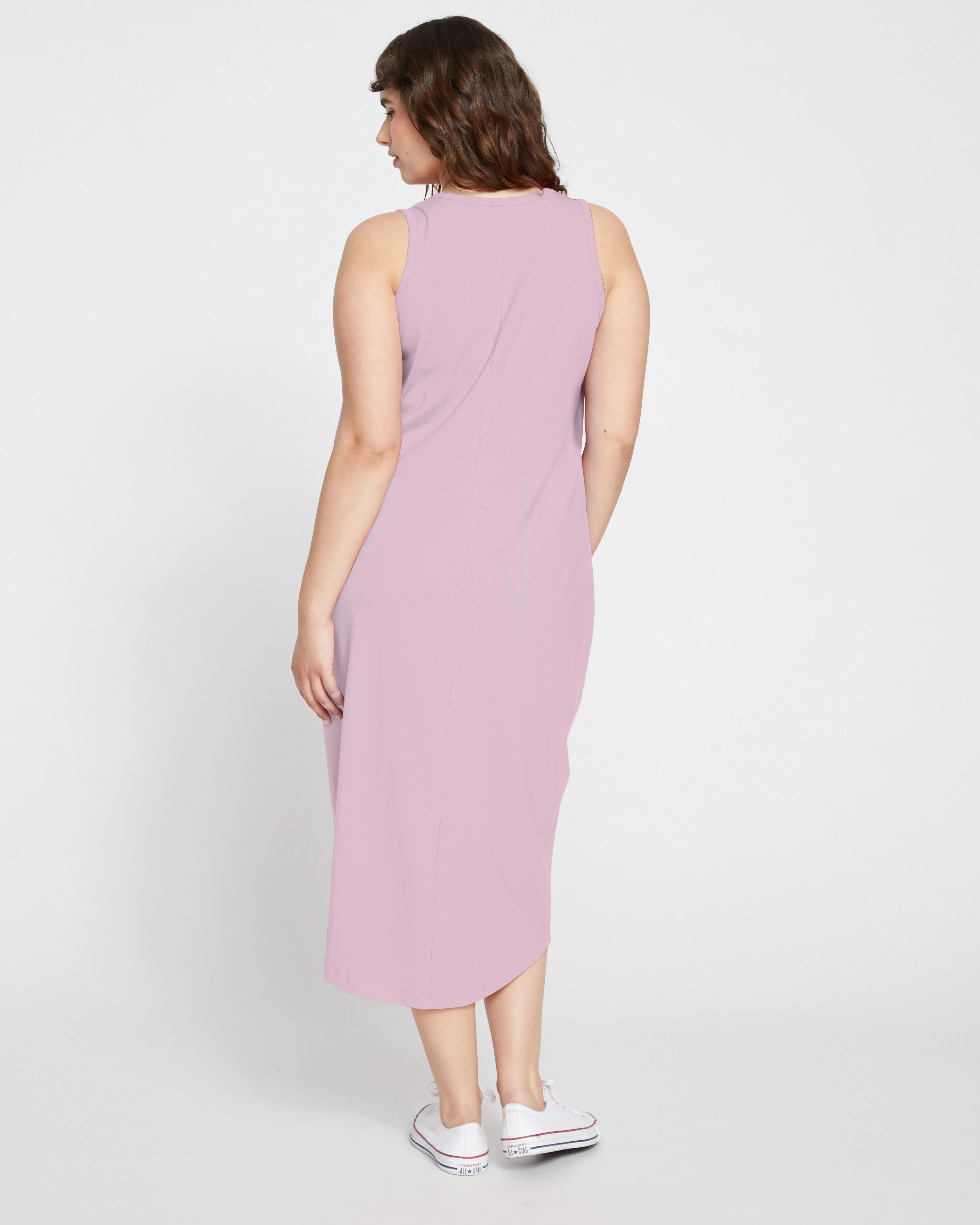 Cai High Neck Tank Dress - Lilac sold by Universal Standard product image thumbnail 2