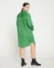 Petite Odeon Stretch Poplin Shirtdress - Spearmint Candy sold by Universal Standard