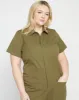 Kate Stretch Cotton Twill Jumpsuit - Ivy sold by Universal Standard