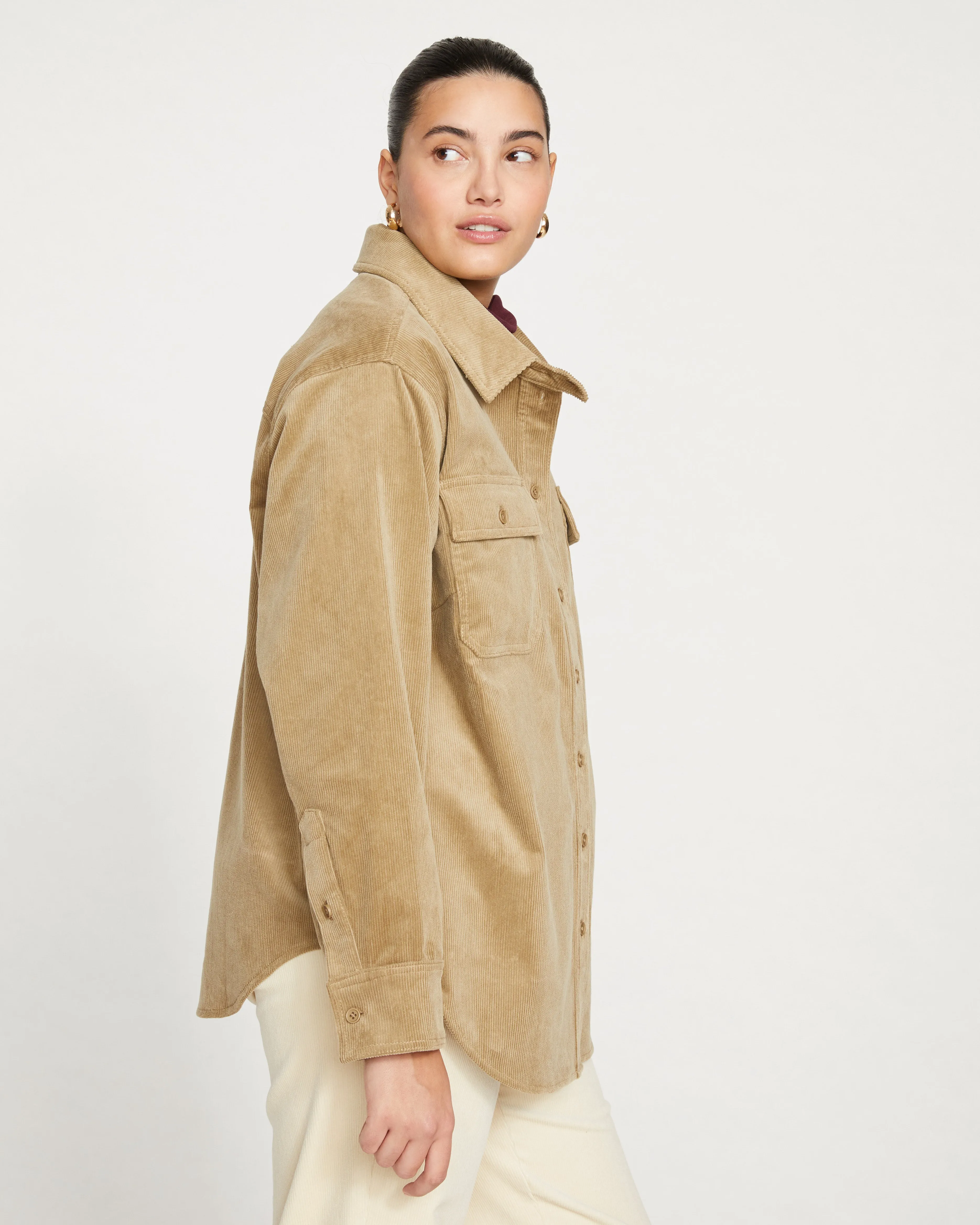 Corduroy Greenwich Jacket - Khaki sold by Universal Standard product image thumbnail 3