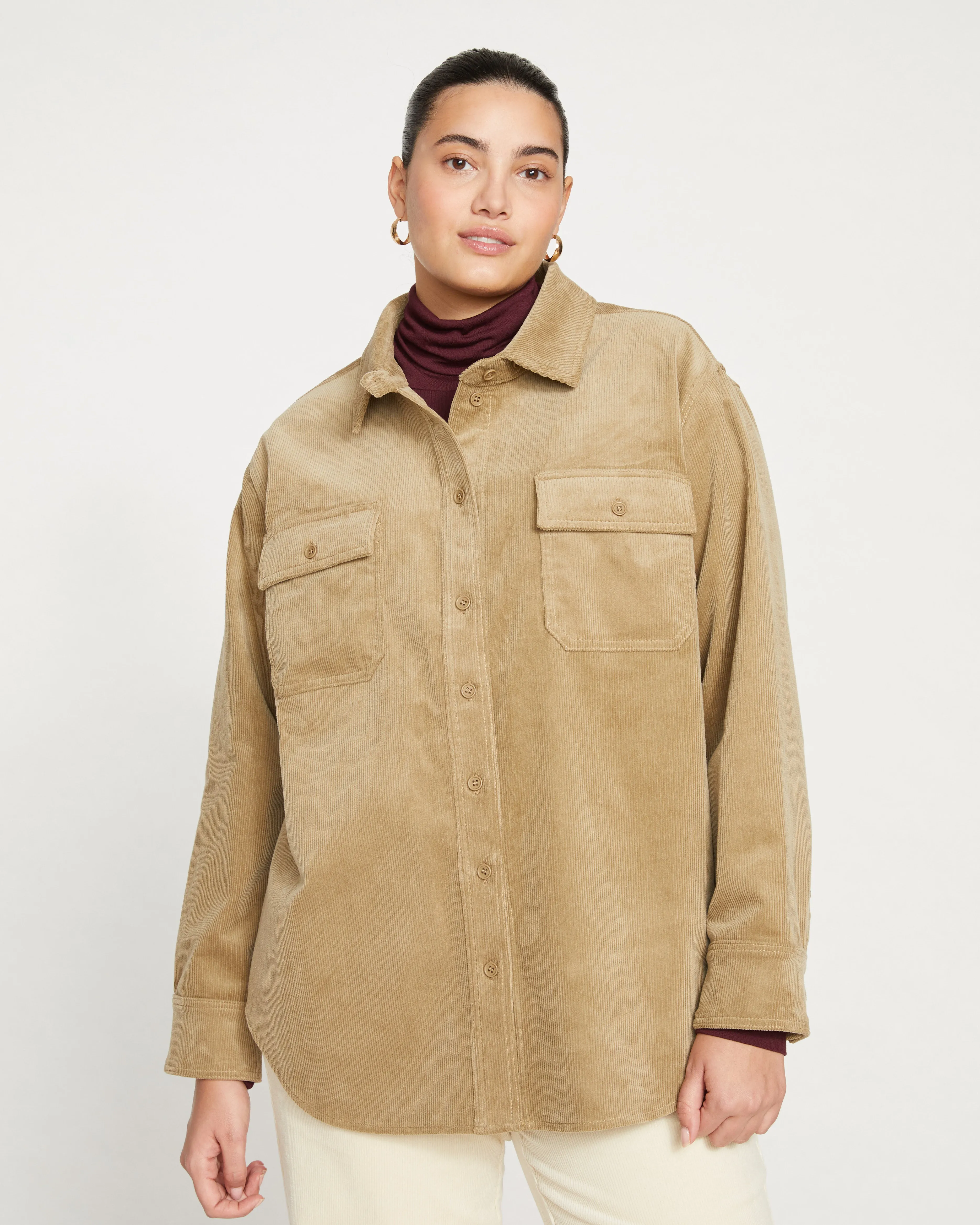 Corduroy Greenwich Jacket - Khaki sold by Universal Standard
