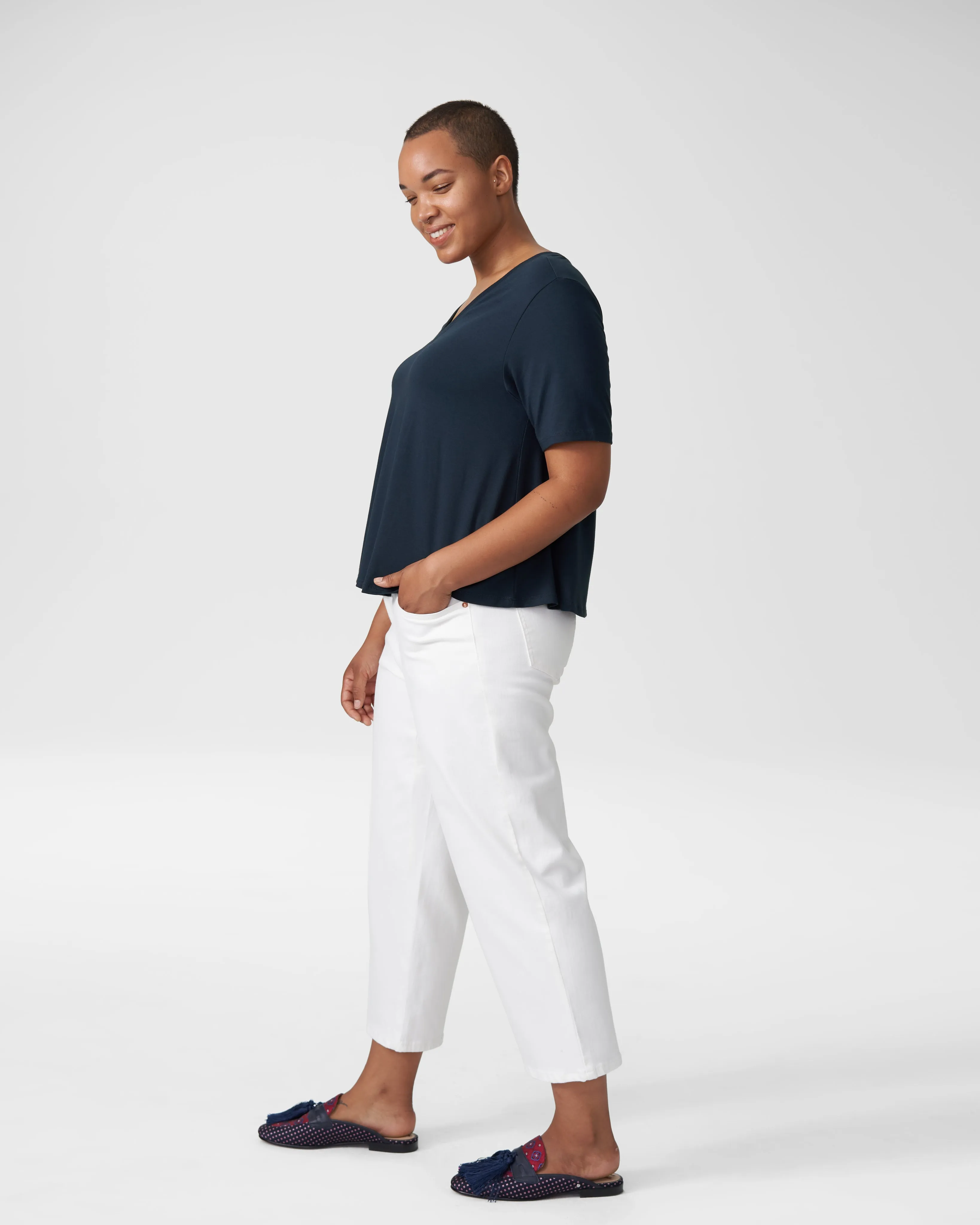 Jase Easy Tee - Navy sold by Universal Standard product image thumbnail 3