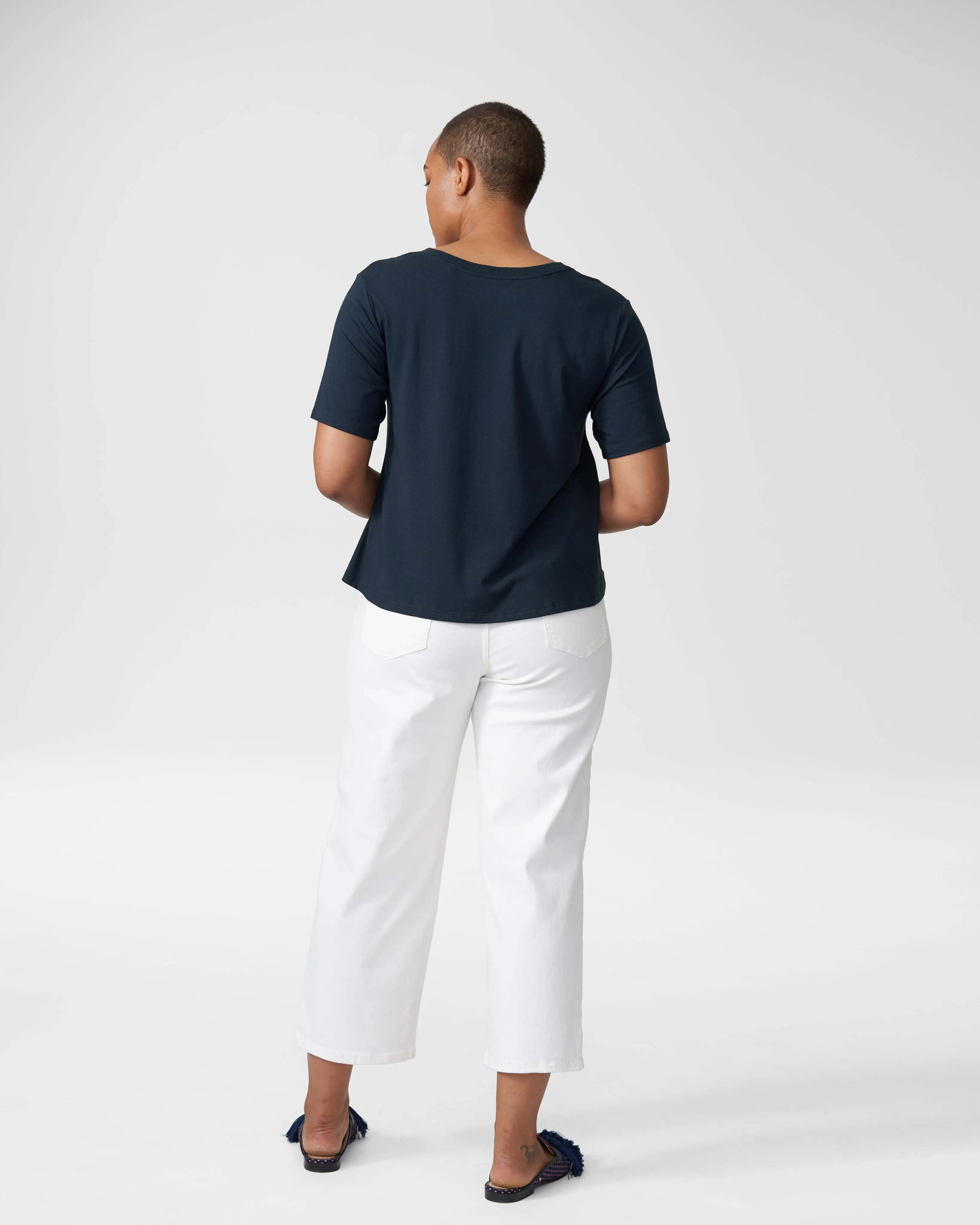 Jase Easy Tee - Navy sold by Universal Standard product image thumbnail 5