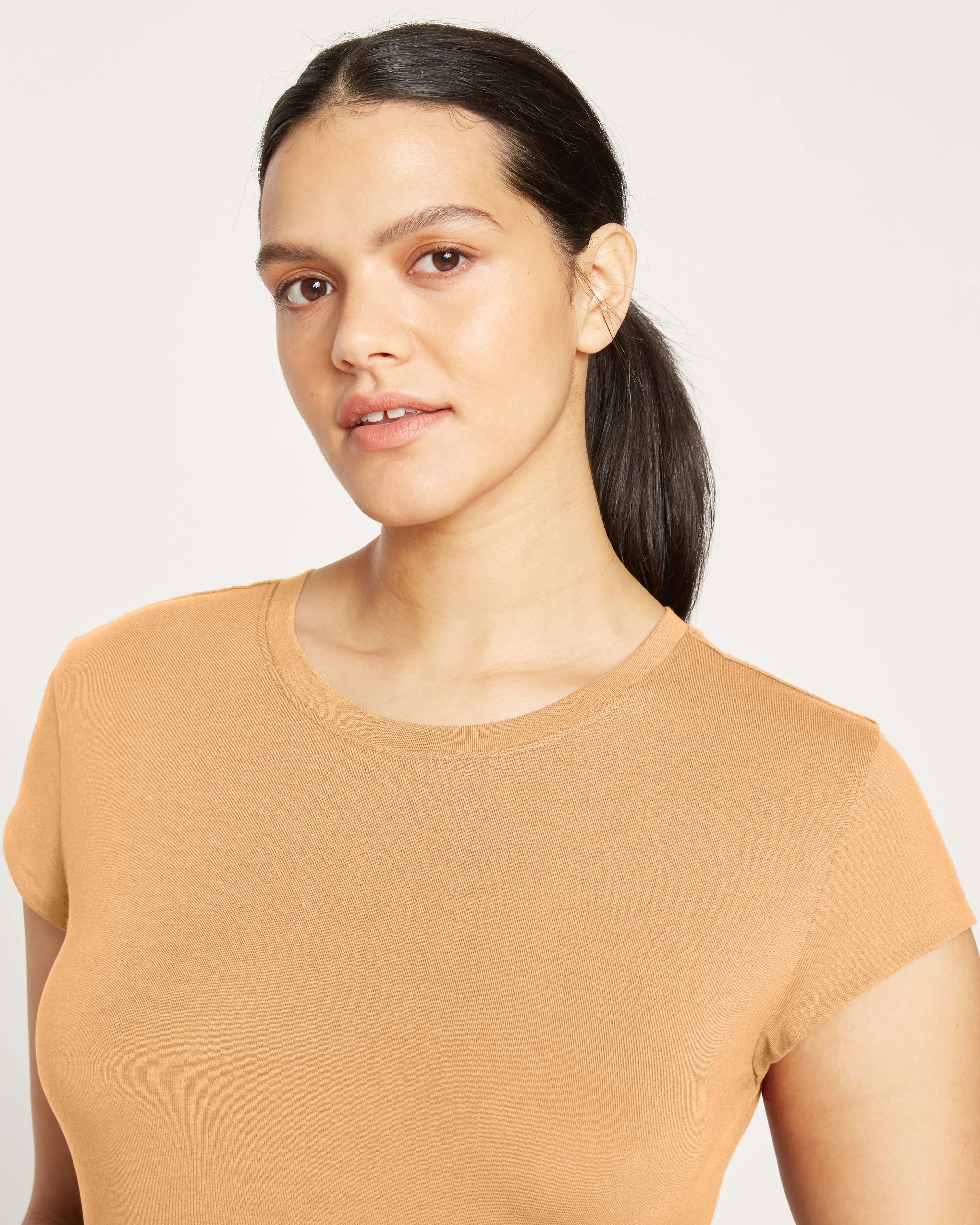 Ashley Cap Sleeve Tee - Caramel sold by Universal Standard product image thumbnail 3