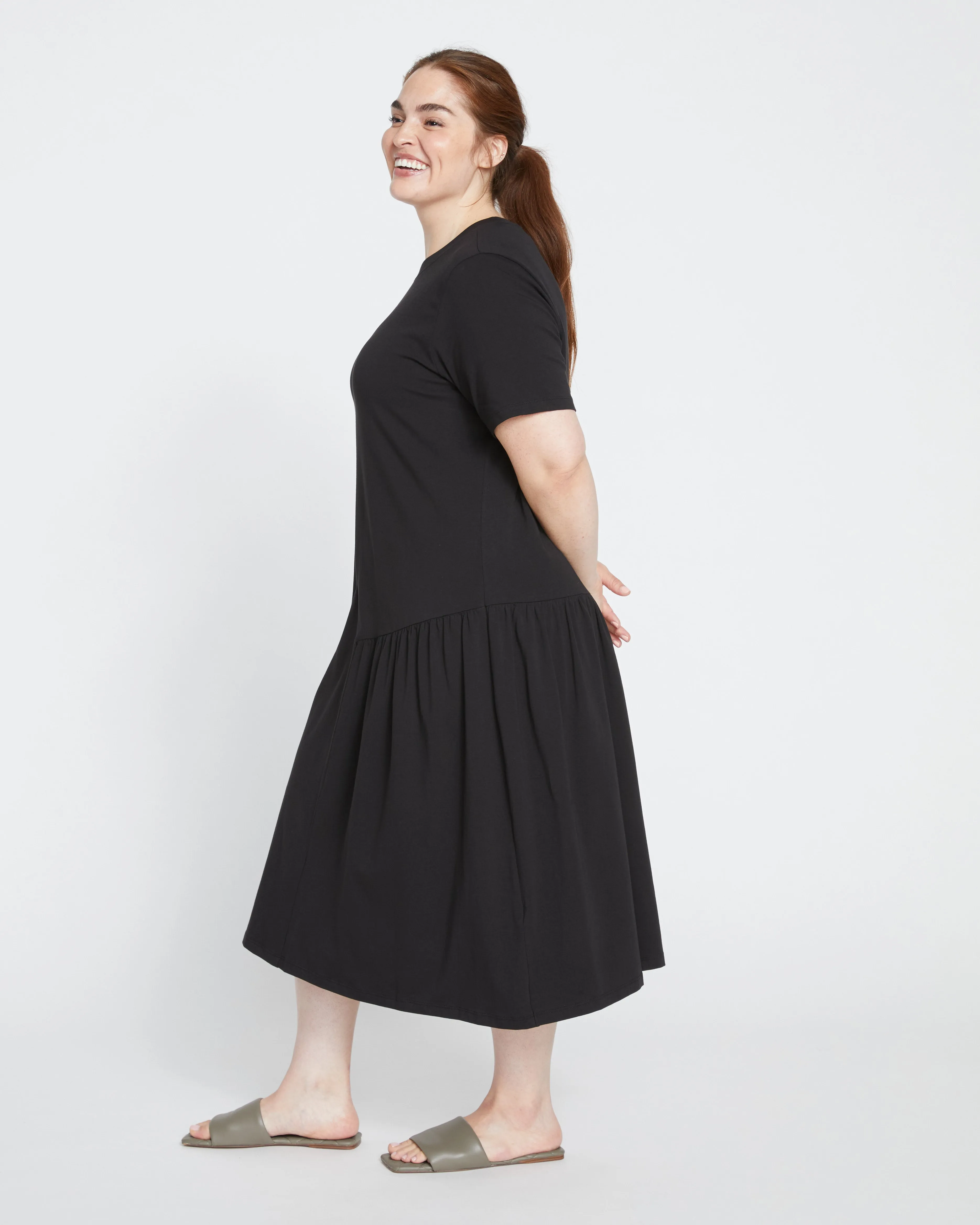 Sunday Garden T-Shirt Dress - Black sold by Universal Standard product image thumbnail 3