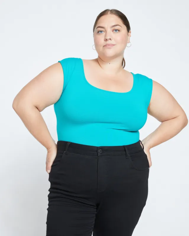 Roya Bodysuit - Turquoise sold by Universal Standard