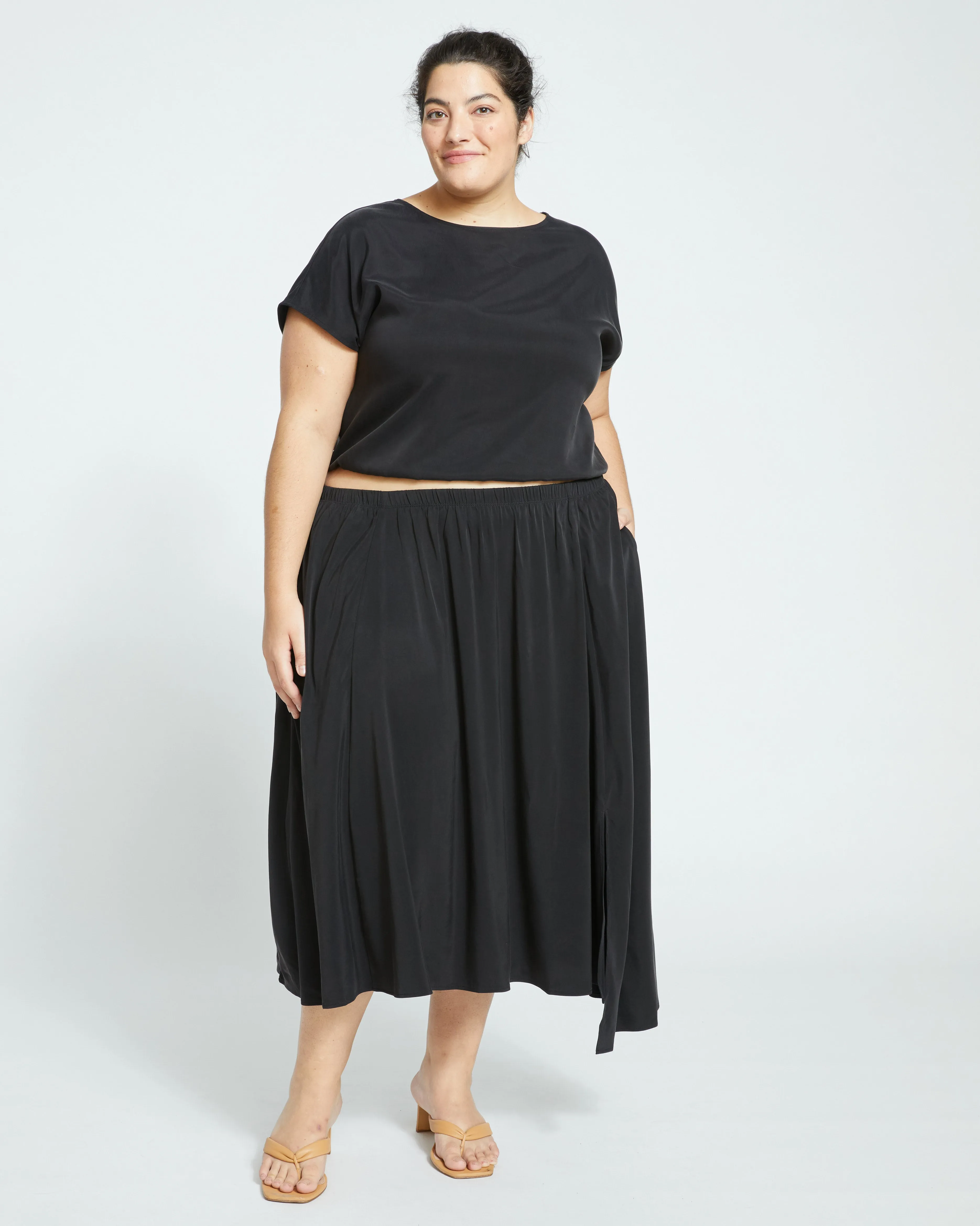Palma Cupro Top - Black sold by Universal Standard product image thumbnail 2