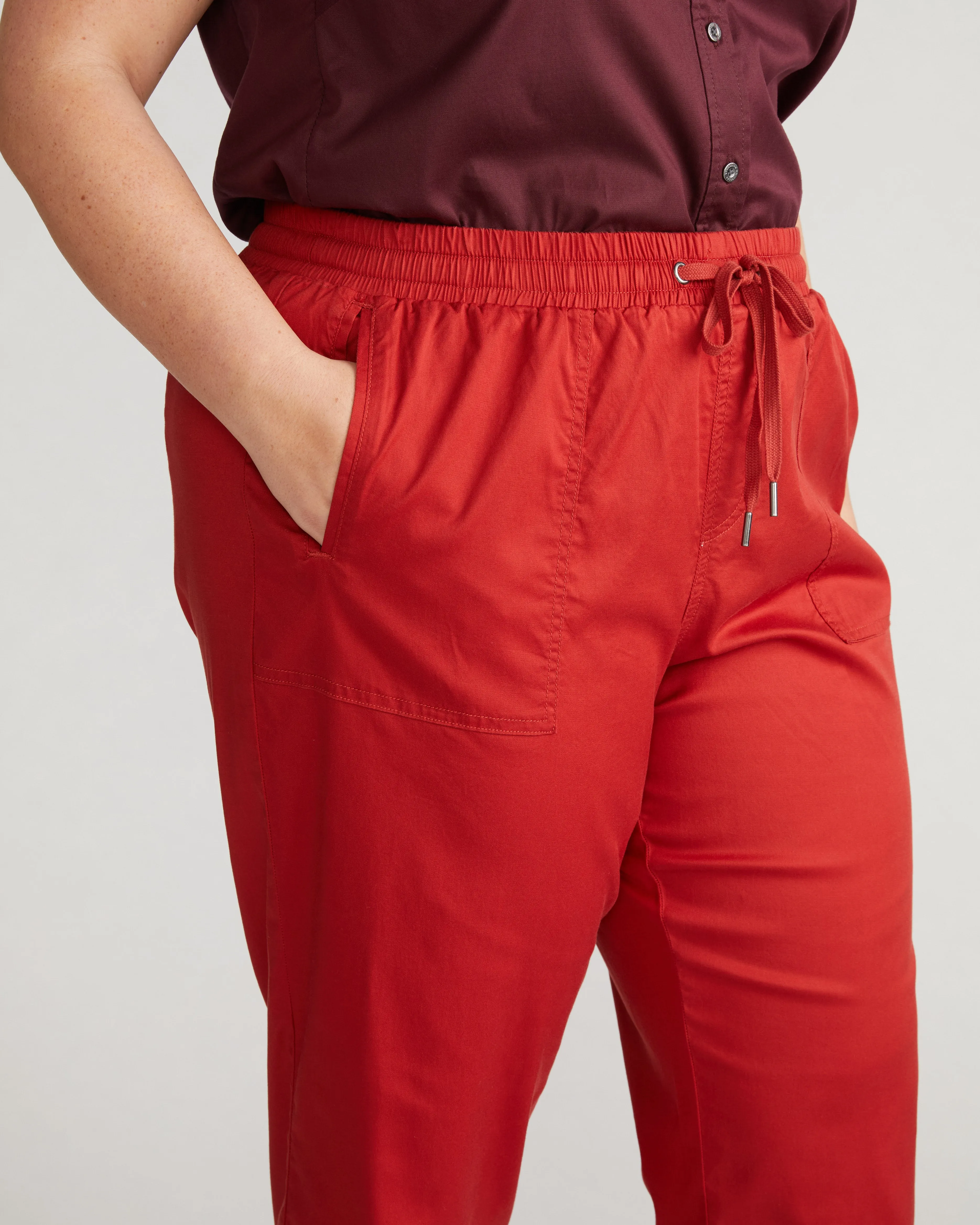 Perfect Tencel Chambray Off-Duty Pants - Pomodoro sold by Universal Standard product image thumbnail 2