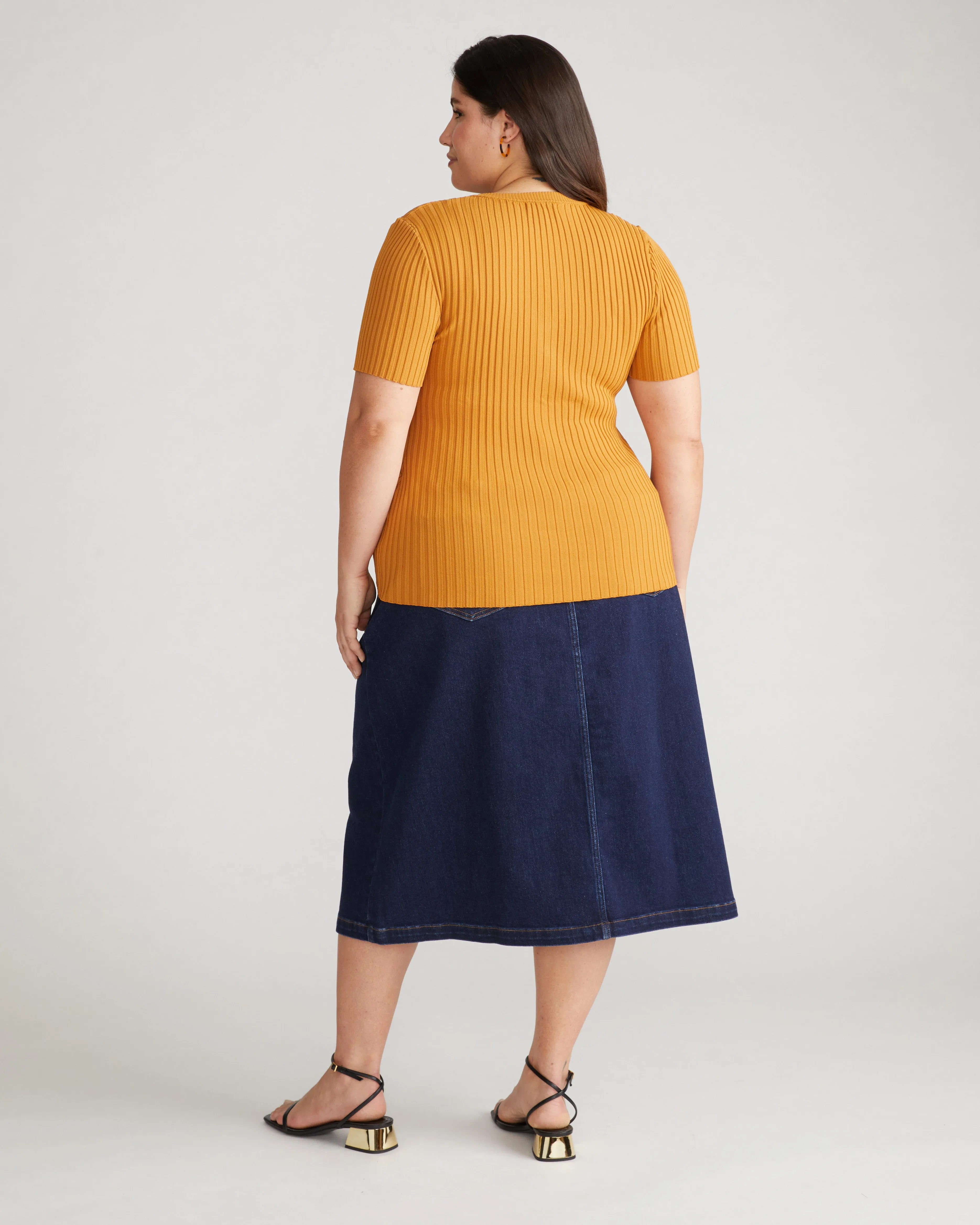 Button Front Sweater Top - Toffee sold by Universal Standard product image thumbnail 4