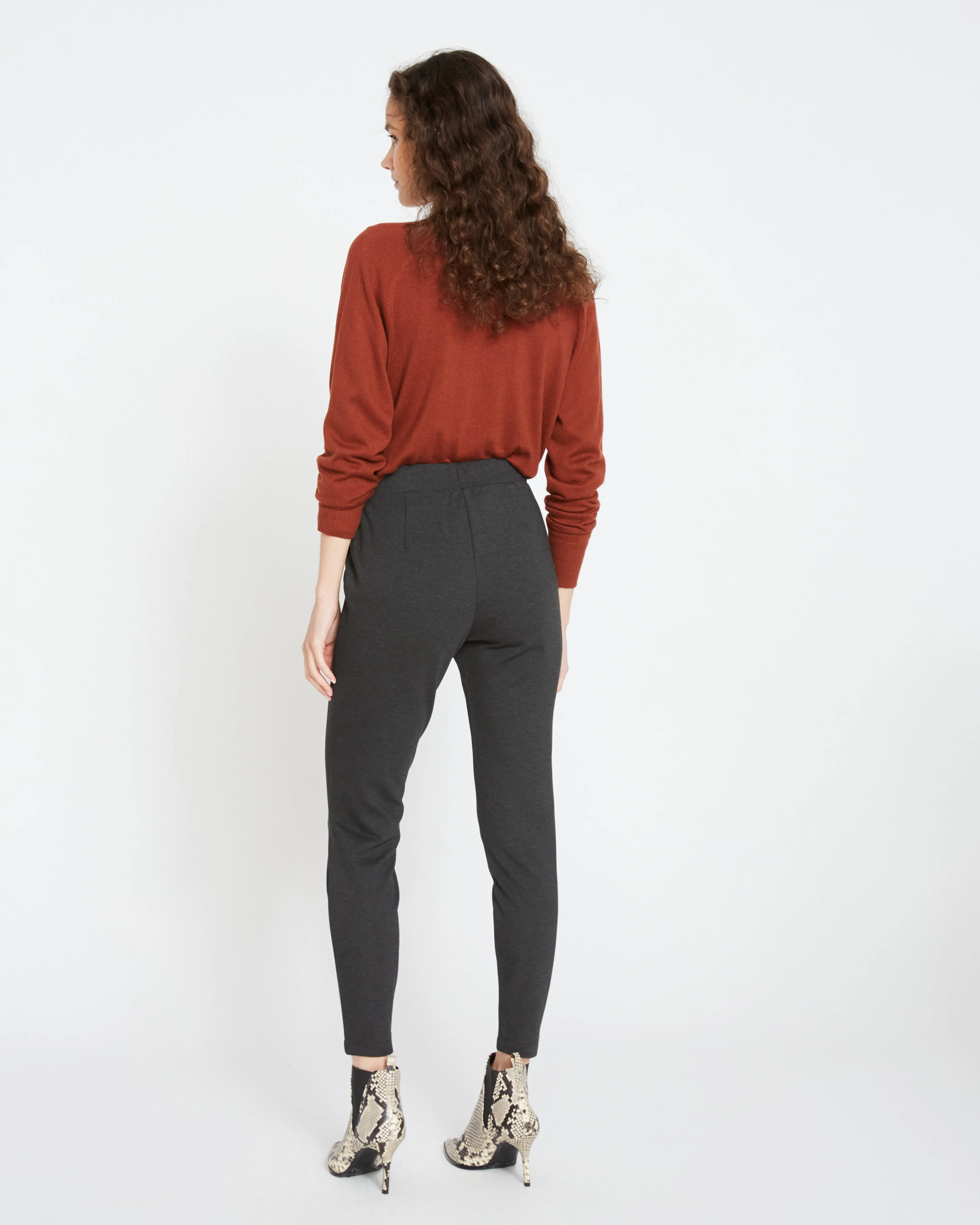 Minimalist Moro Pocket Signature Ponte Pants - Charcoal sold by Universal Standard product image thumbnail 5