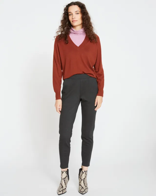 Minimalist Moro Pocket Signature Ponte Pants - Charcoal sold by Universal Standard