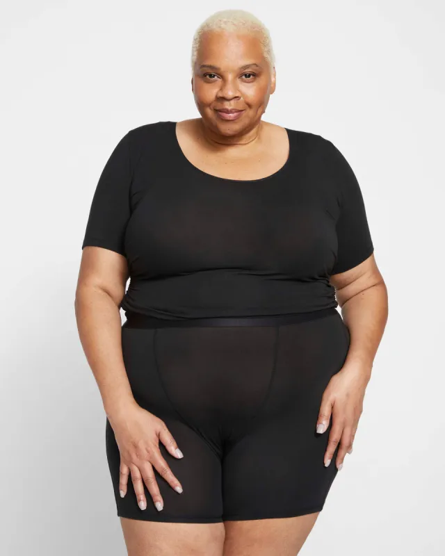 UltimateS Ruched Tee - Black sold by Universal Standard