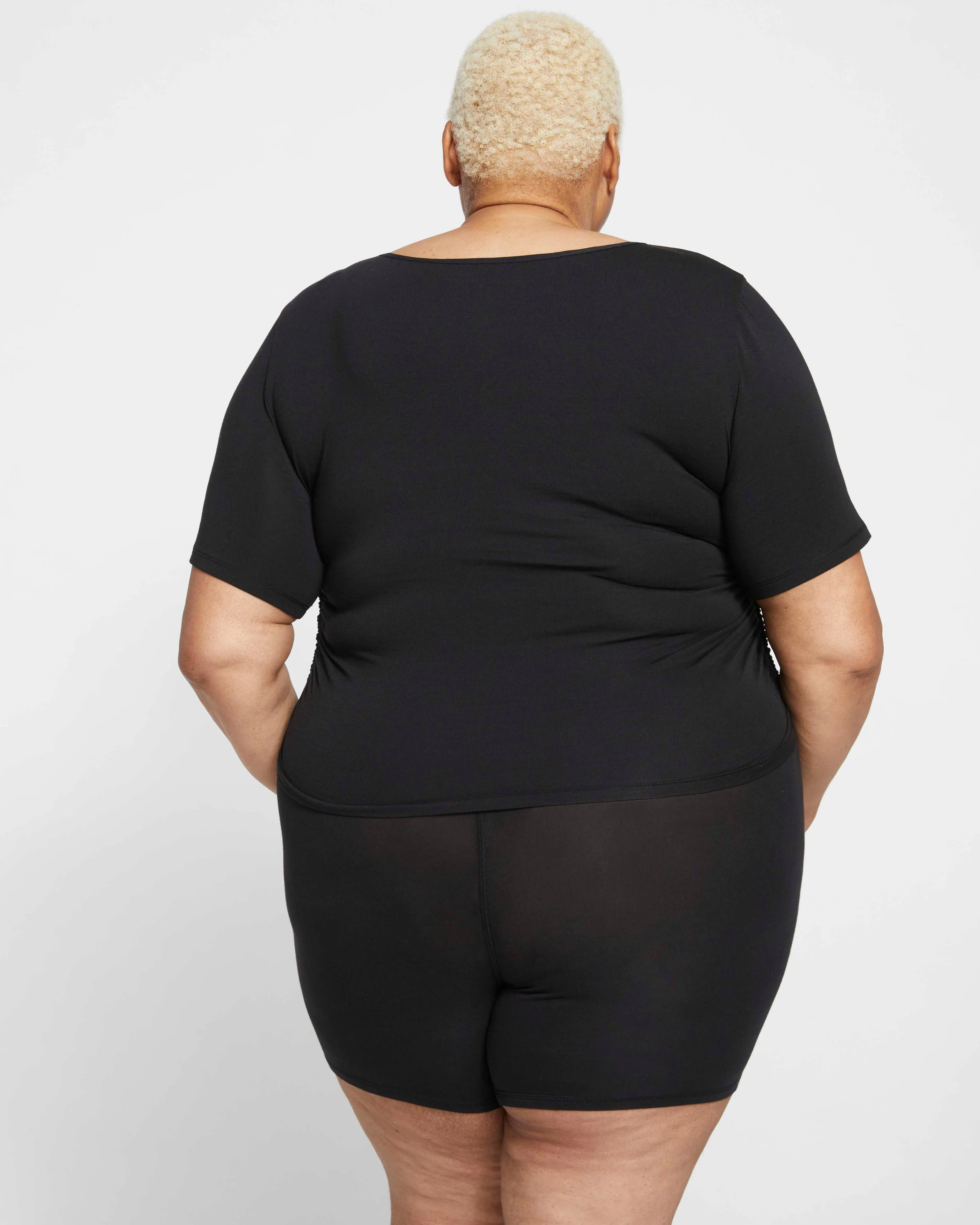 UltimateS Ruched Tee - Black sold by Universal Standard product image thumbnail 4