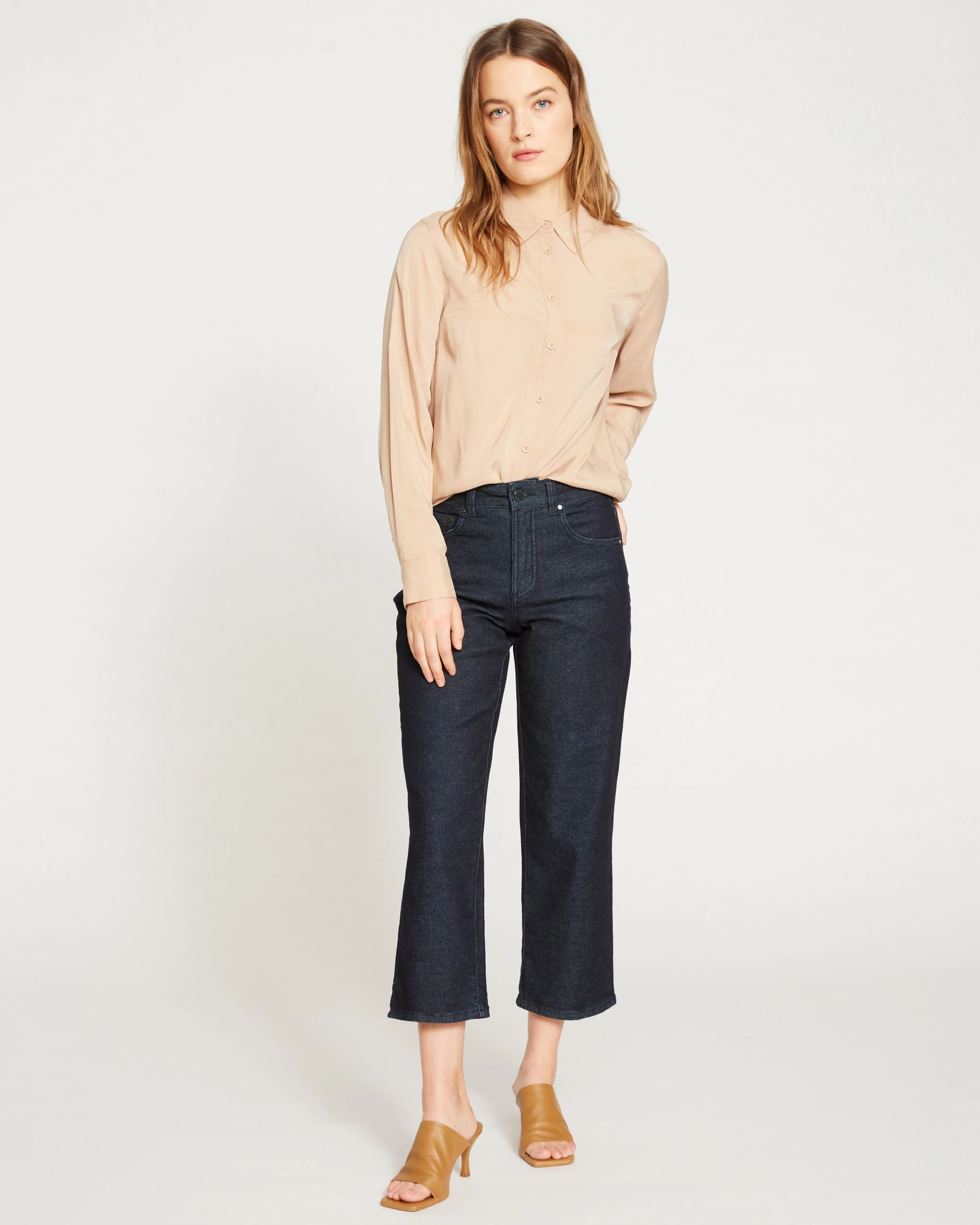 Bae Boyfriend Crop Jeans - Dark Indigo sold by Universal Standard