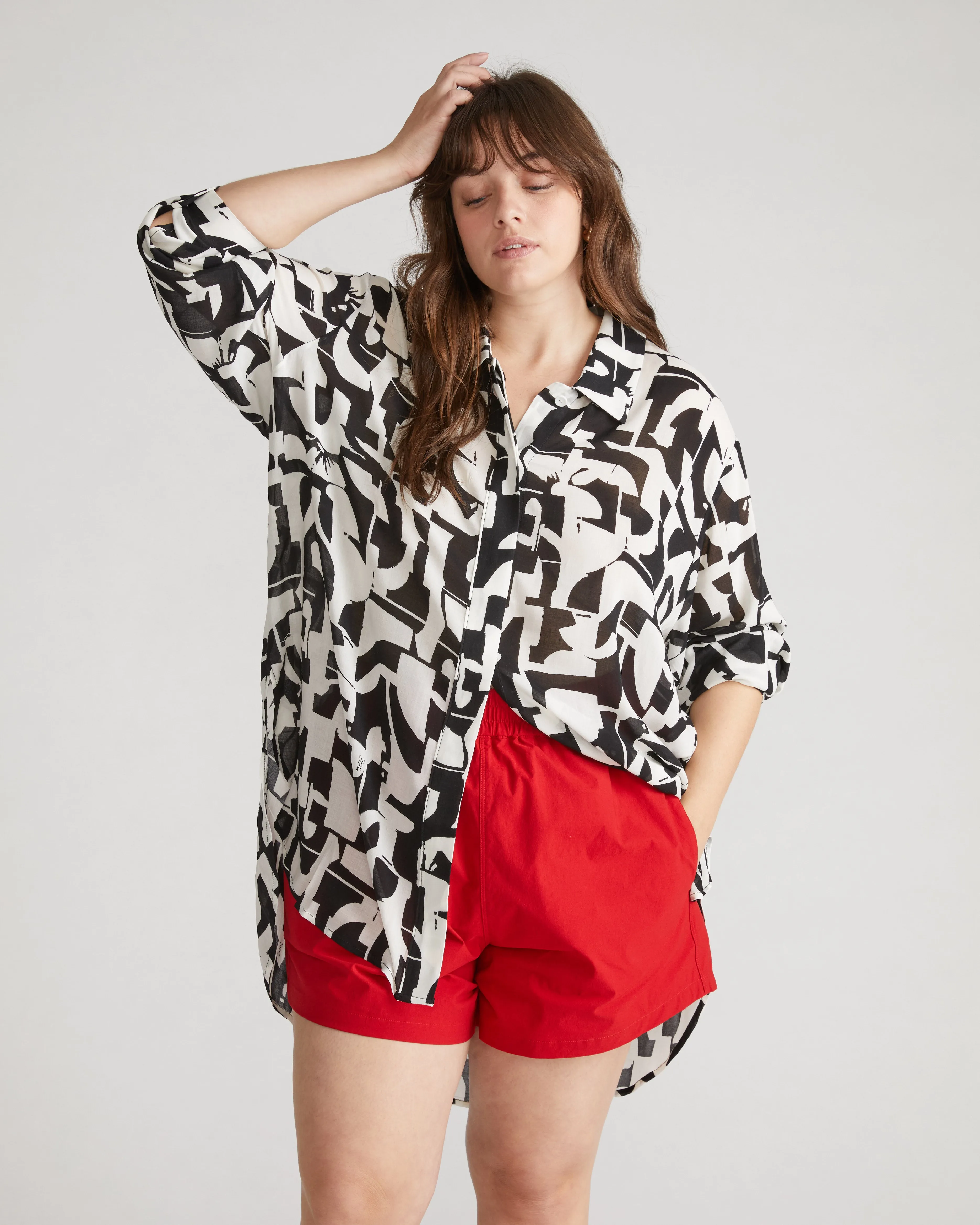 Toni Hi Low Tunic - Wynwood Art Print sold by Universal Standard