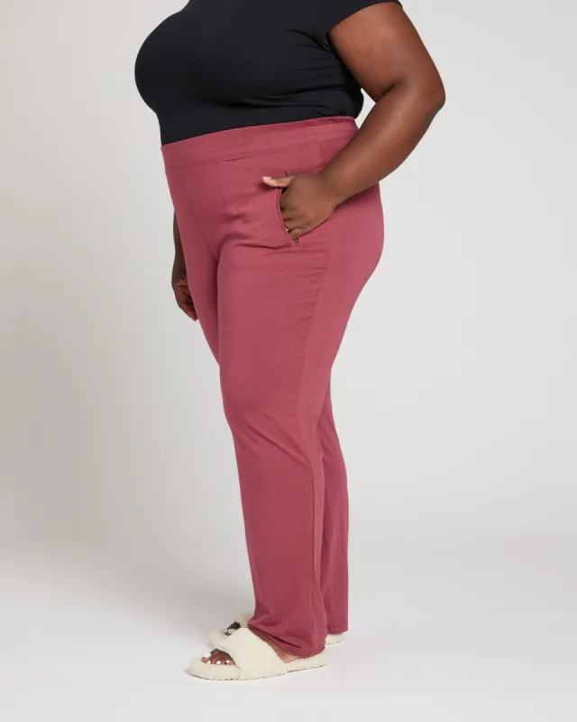 Mola Lounge Pants - Maroon sold by Universal Standard