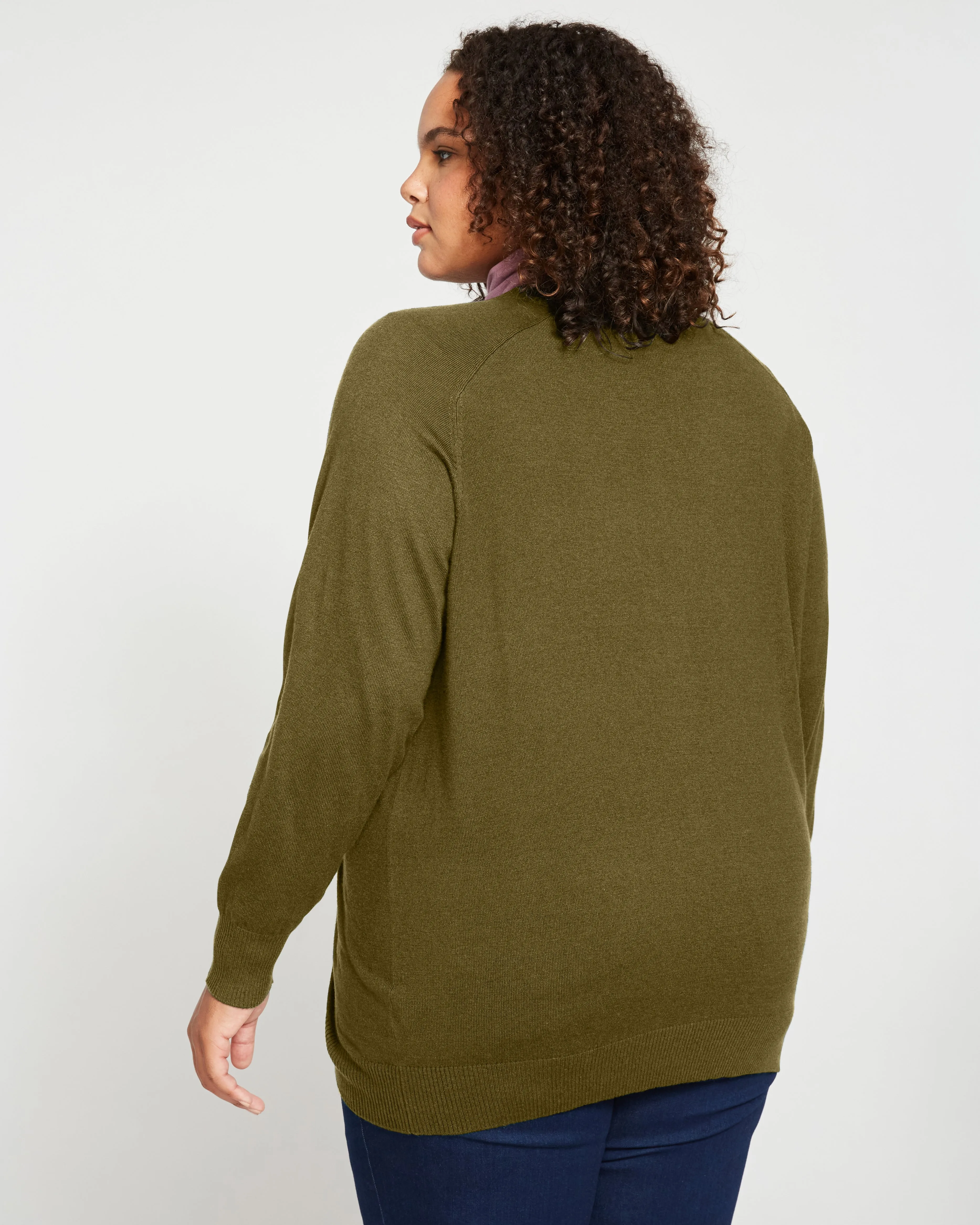 Eco Relaxed Core V Neck Sweater - Castelvetrano sold by Universal Standard product image thumbnail 4
