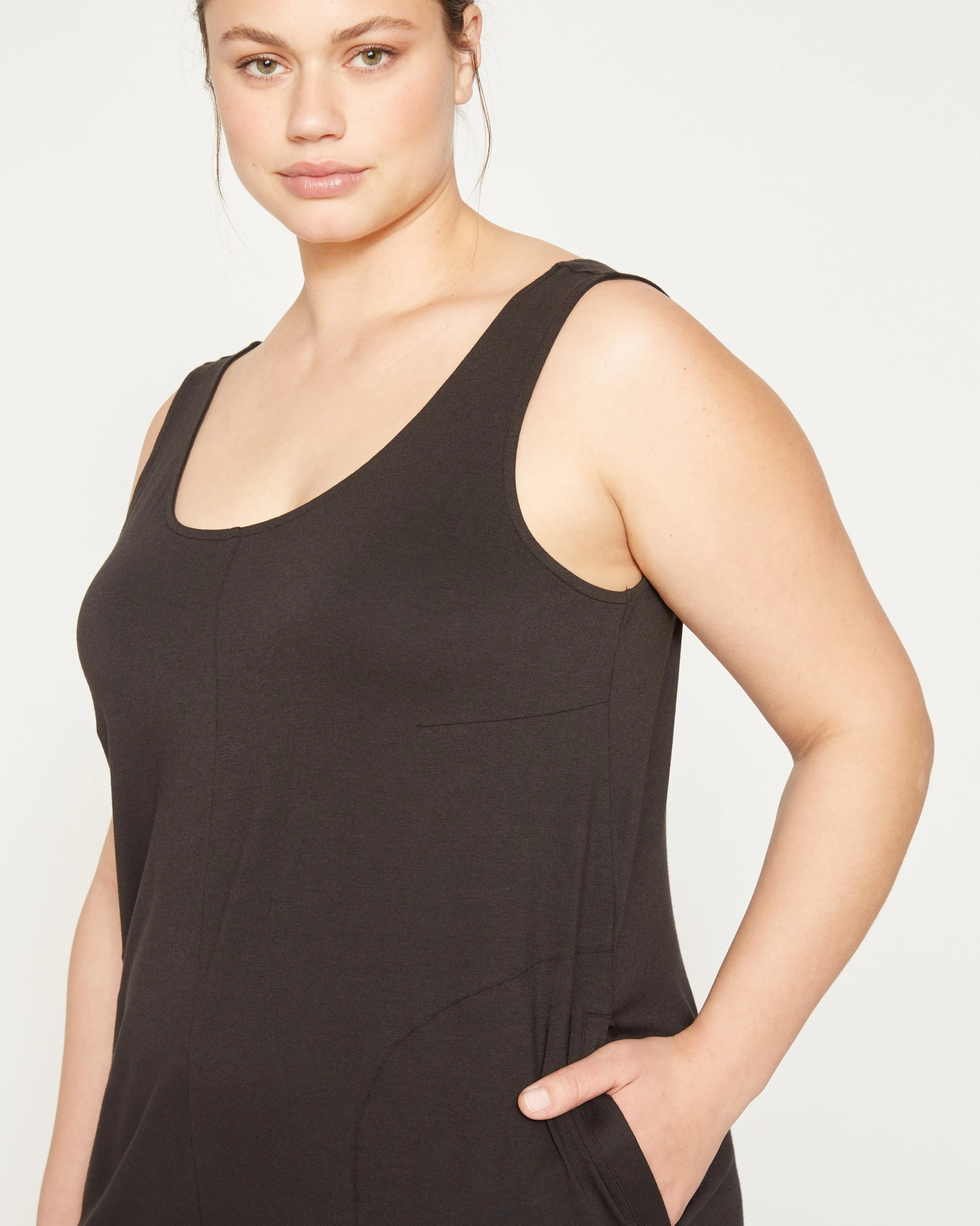 Jersey Leisure Romper - Black sold by Universal Standard product image thumbnail 2