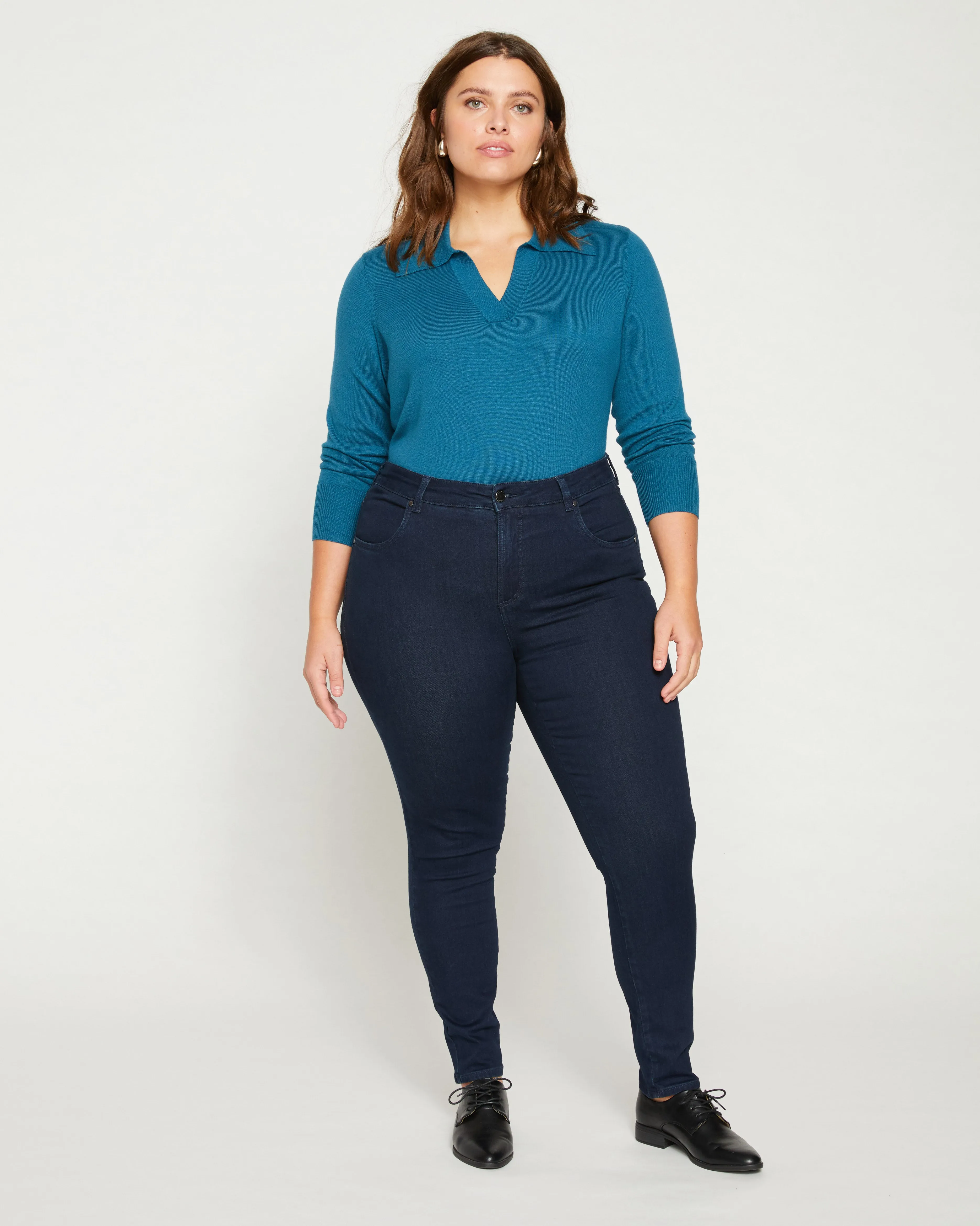 Seine High Rise Skinny Jeans 30 Inch - Dark Indigo sold by Universal Standard product image thumbnail 2