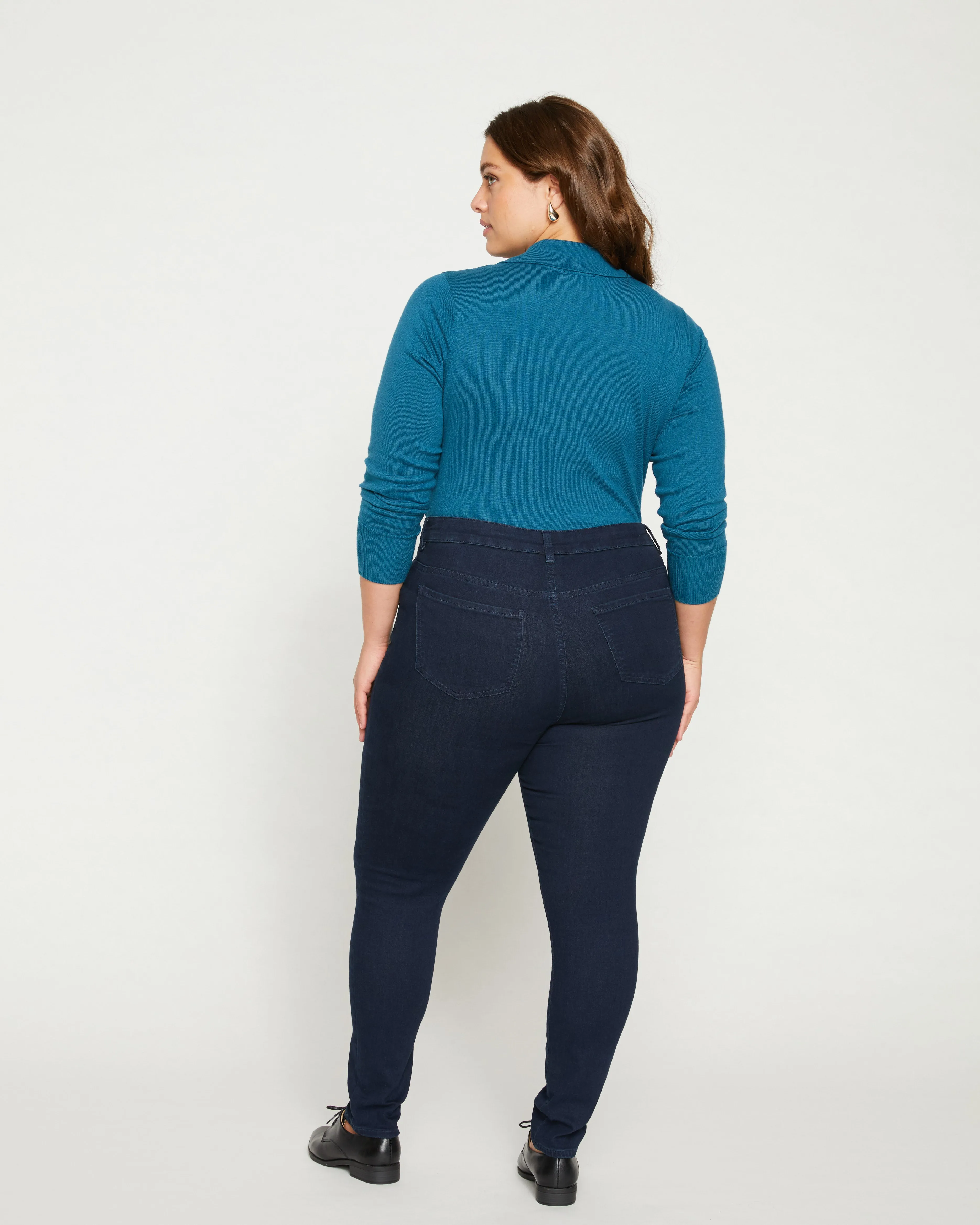 Seine High Rise Skinny Jeans 30 Inch - Dark Indigo sold by Universal Standard product image thumbnail 4