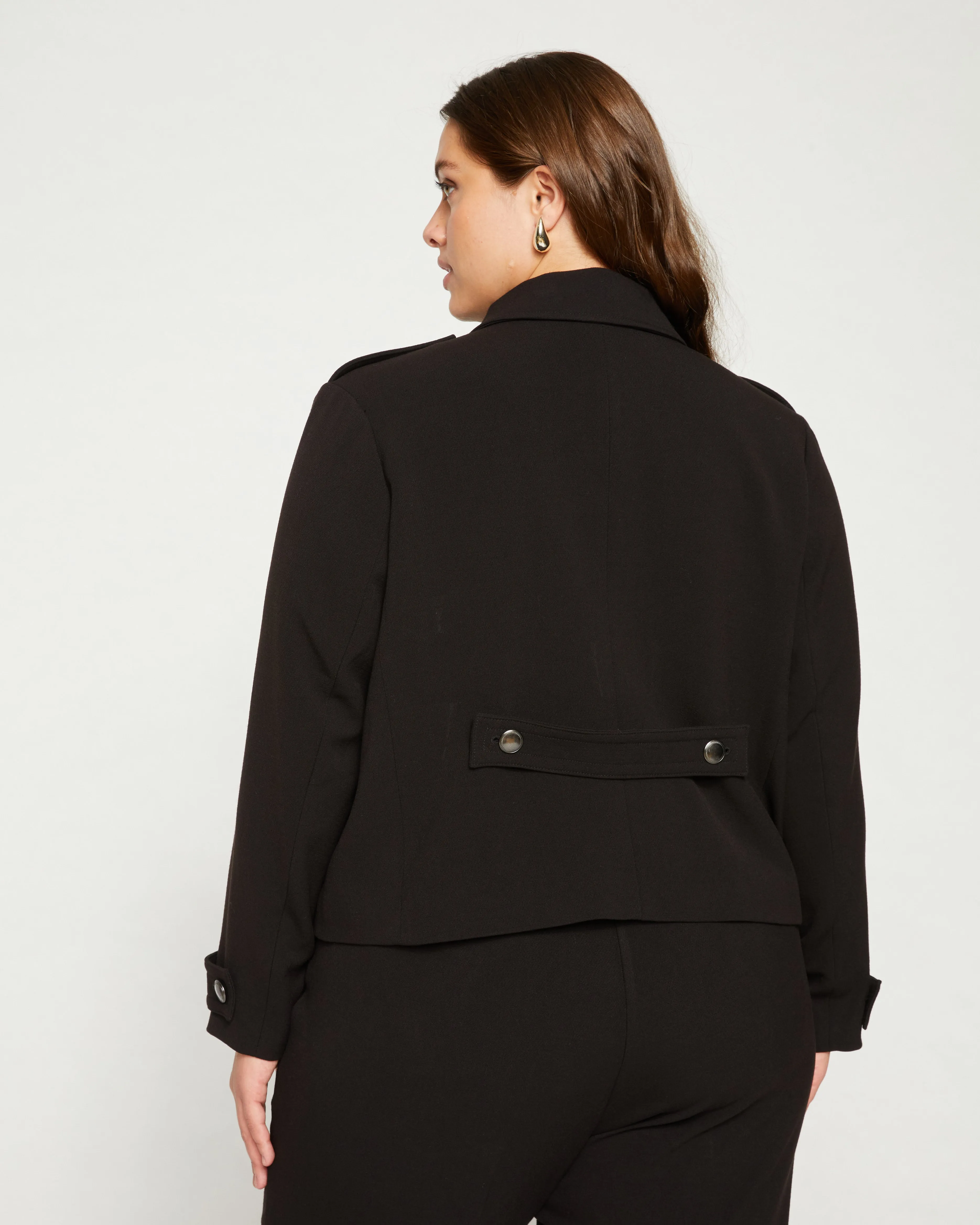 Pepper Double Breasted Jacket - Black sold by Universal Standard product image thumbnail 4