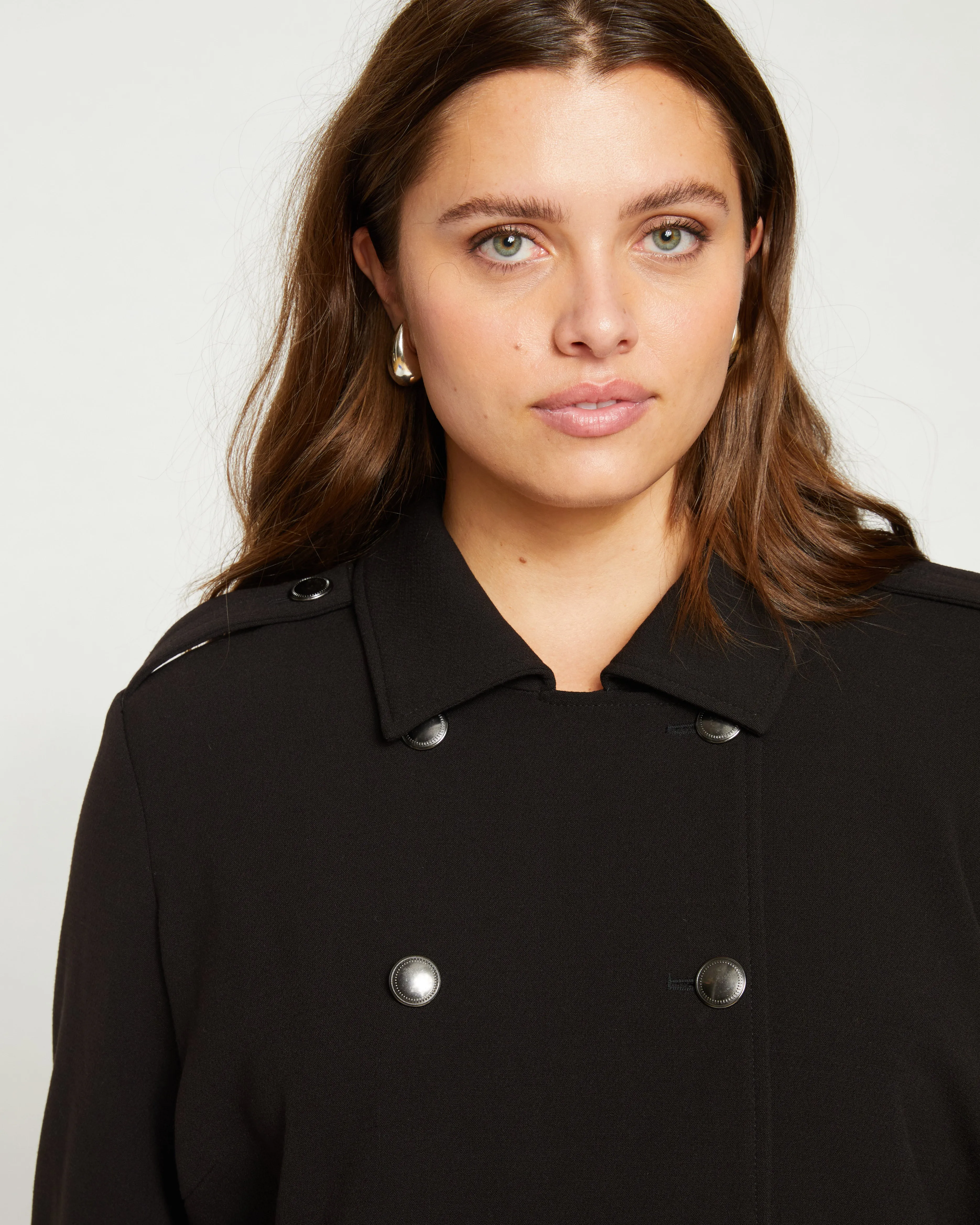 Pepper Double Breasted Jacket - Black sold by Universal Standard product image thumbnail 2
