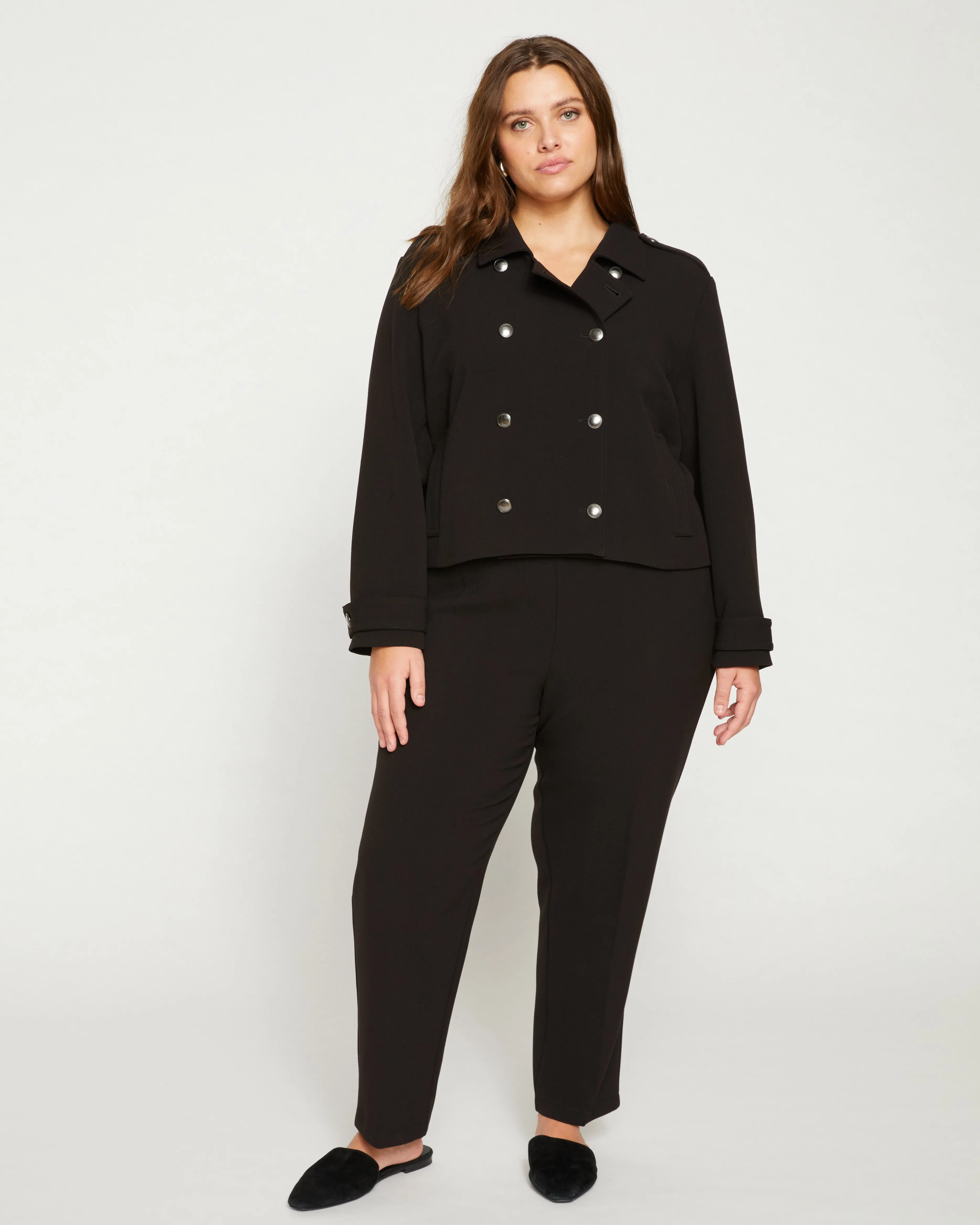 Pepper Double Breasted Jacket - Black sold by Universal Standard product image thumbnail 3