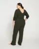 Aspen Rib Wide Leg Pant - Evening Forest sold by Universal Standard