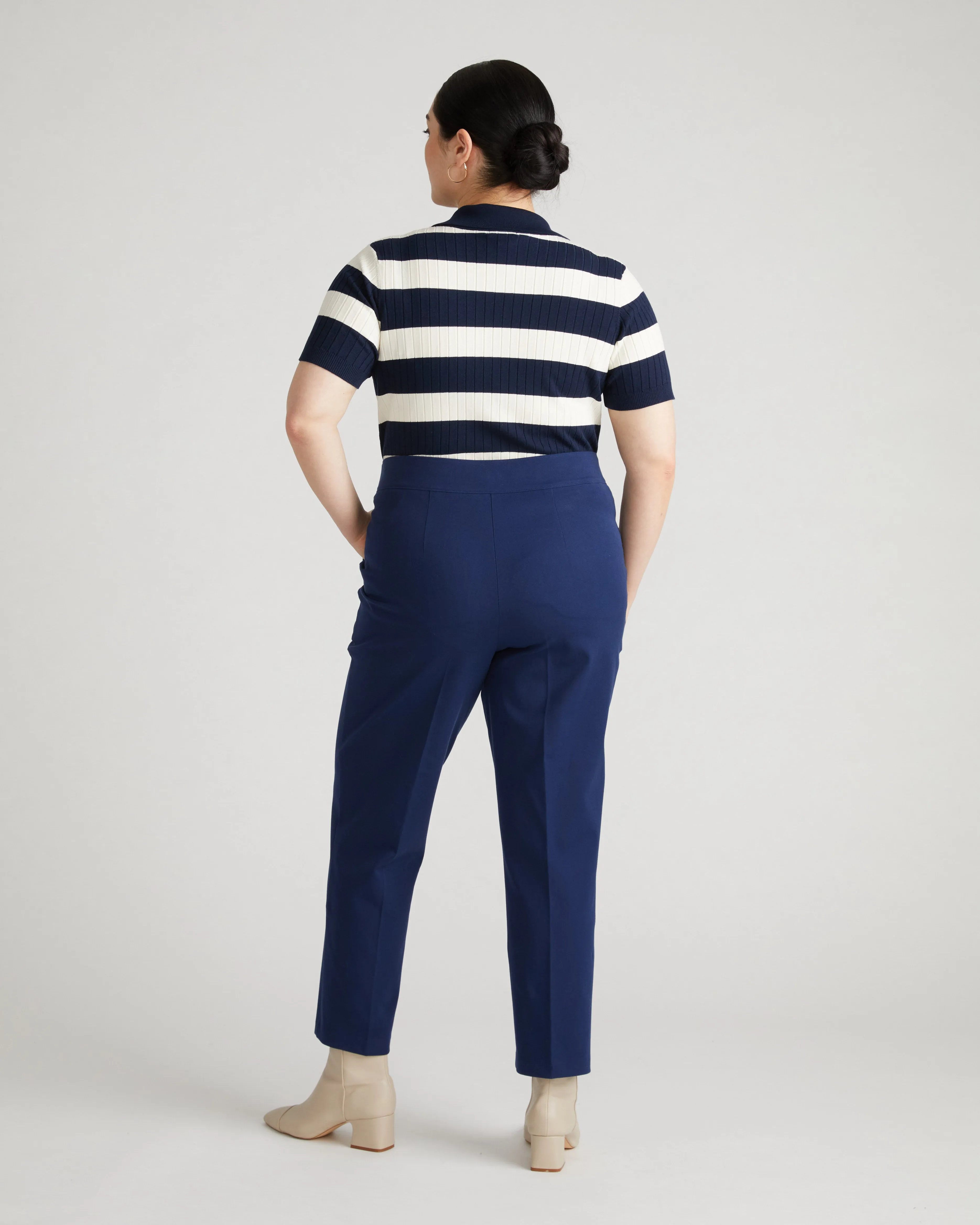 Magic Cotton Straight Leg Pants - Brilliant Navy sold by Universal Standard product image thumbnail 4