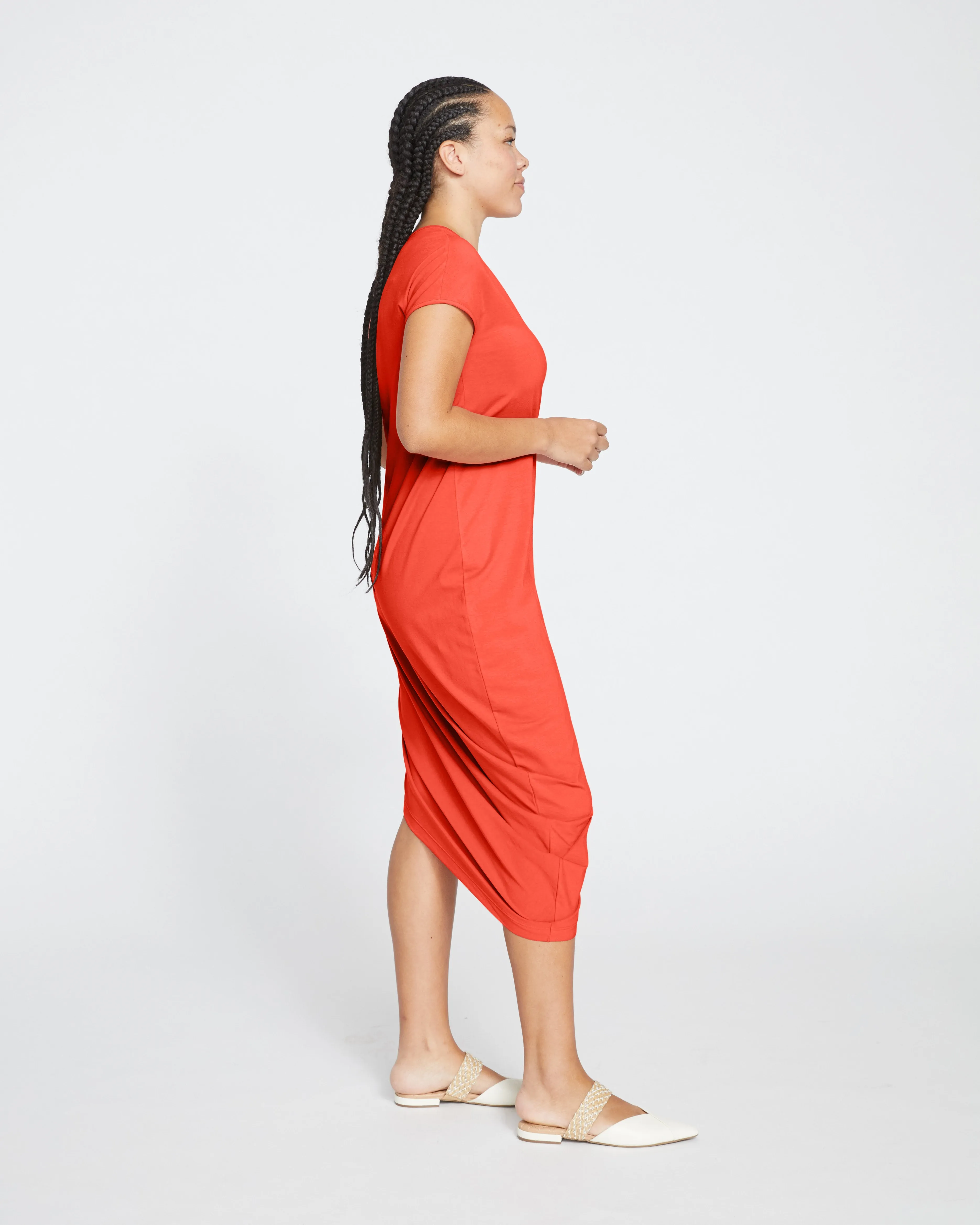 Iconic Geneva V-Neck Dress - Sanguinello sold by Universal Standard product image thumbnail 3