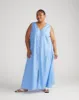 Islet Button-Down Linen Maxi Dress - Hamptons Hydrangea sold by Universal Standard