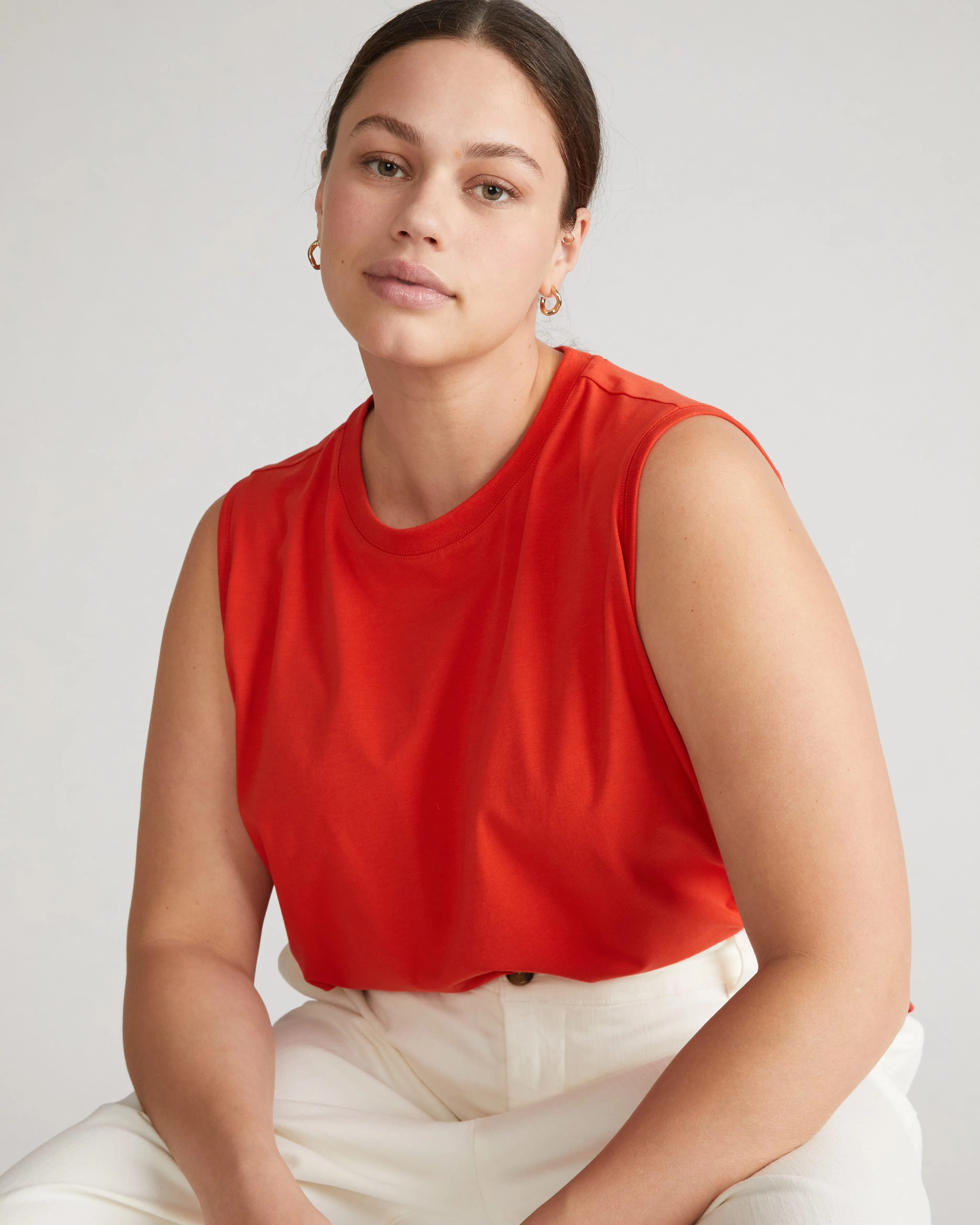 Patti Muscle Tank - Shoreline Sunset sold by Universal Standard