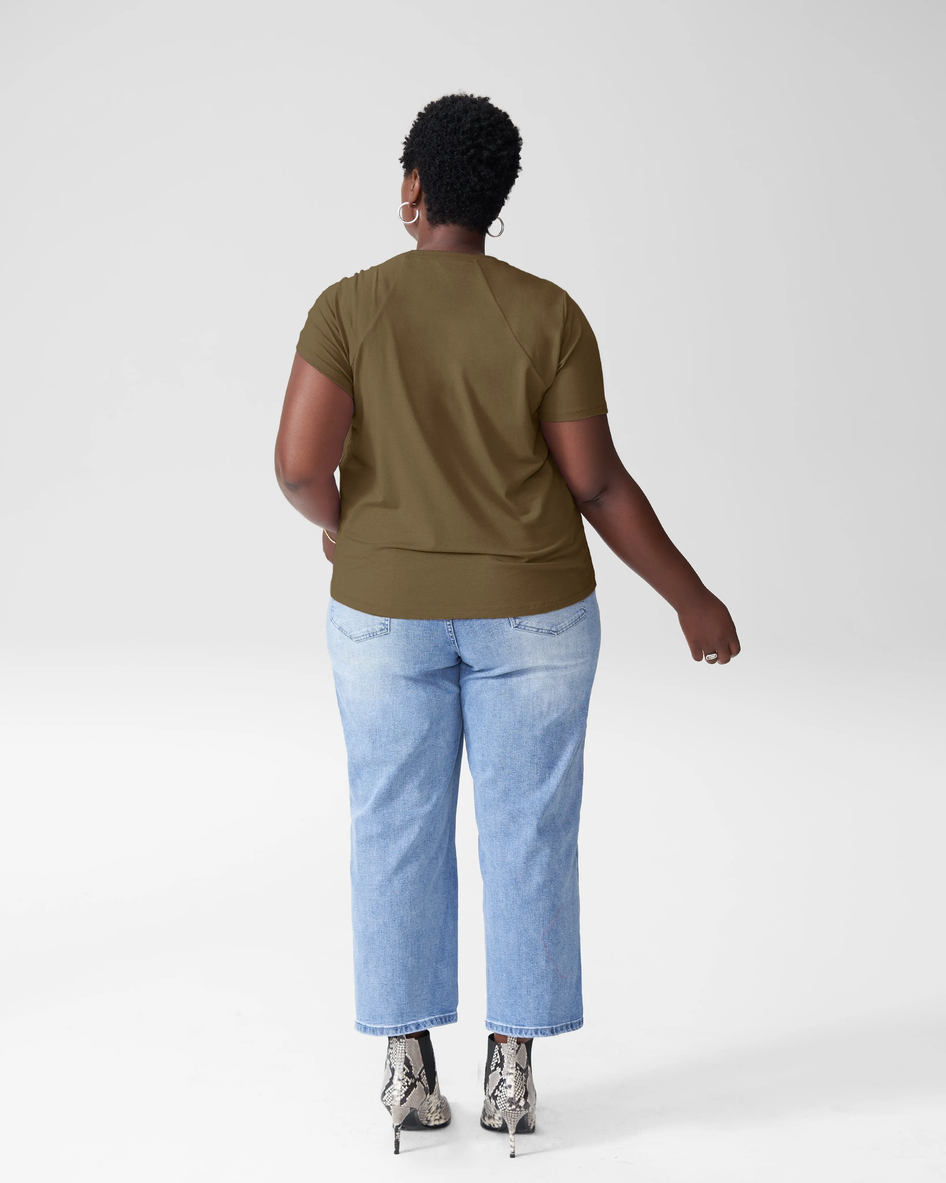 Rosa Twist Tee - Olive sold by Universal Standard product image thumbnail 4