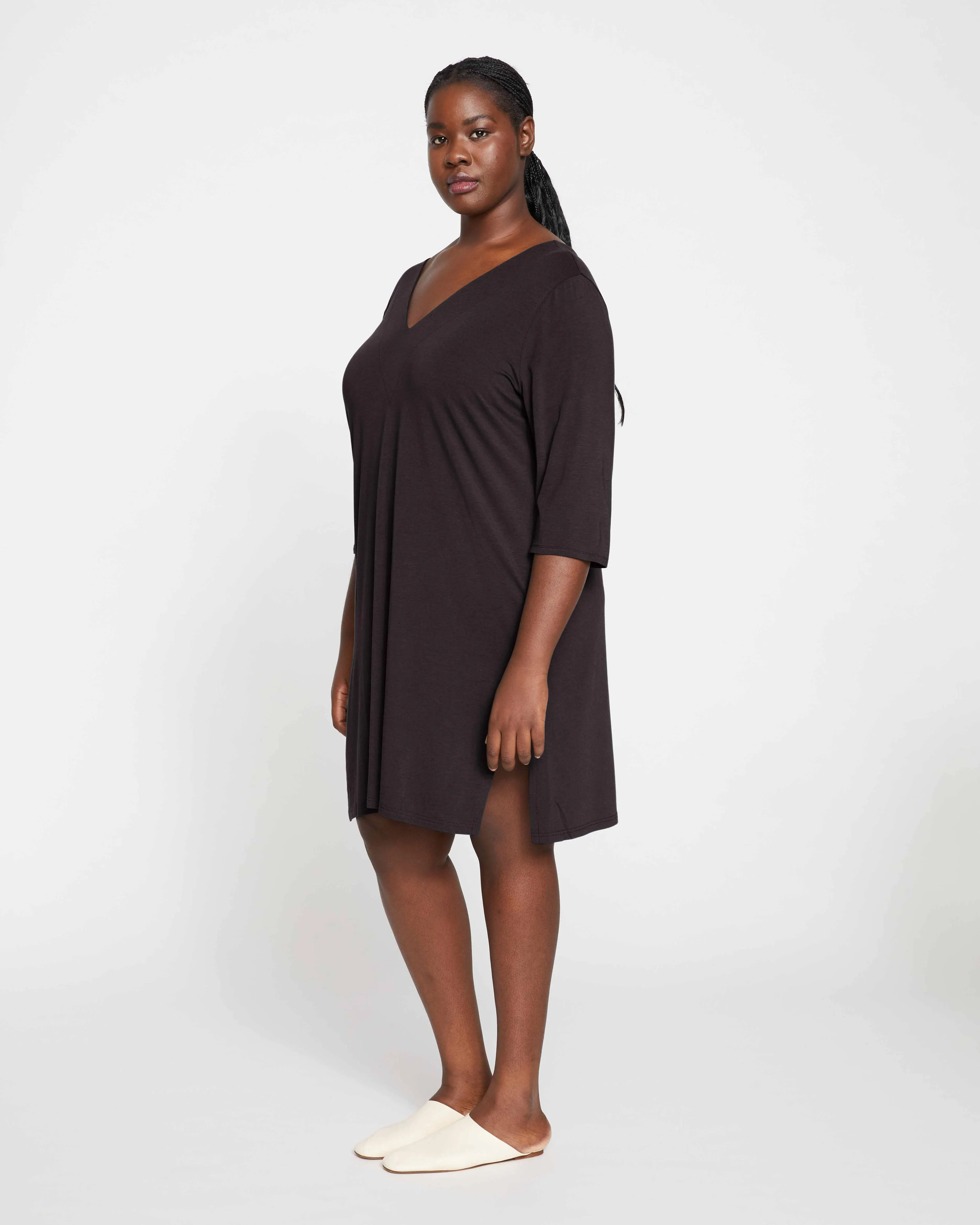 UltimateS Aubrey Sleep Dress - Black sold by Universal Standard