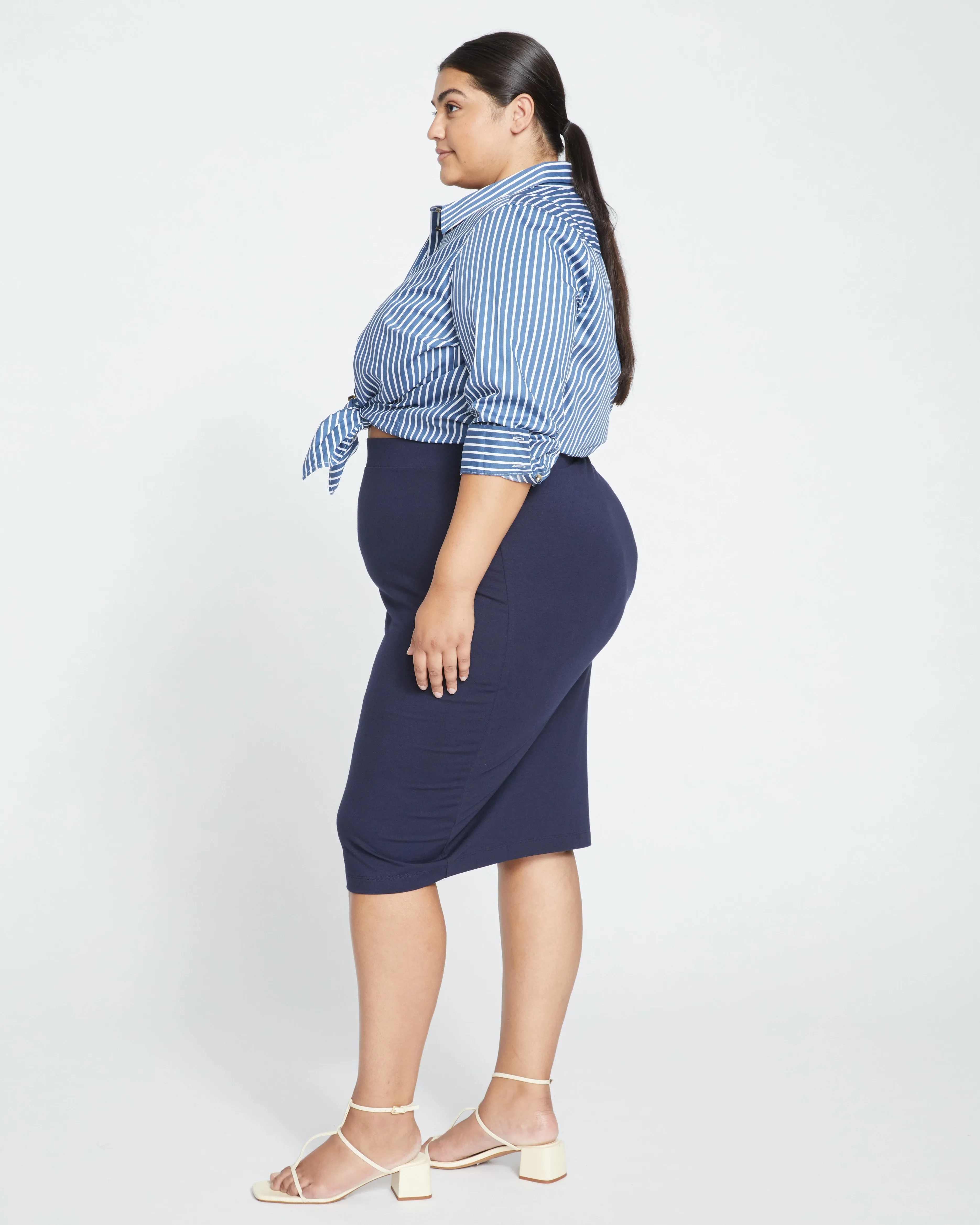 Danube Jersey Skirt - Midnight sold by Universal Standard product image thumbnail 3