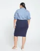Danube Jersey Skirt - Midnight sold by Universal Standard